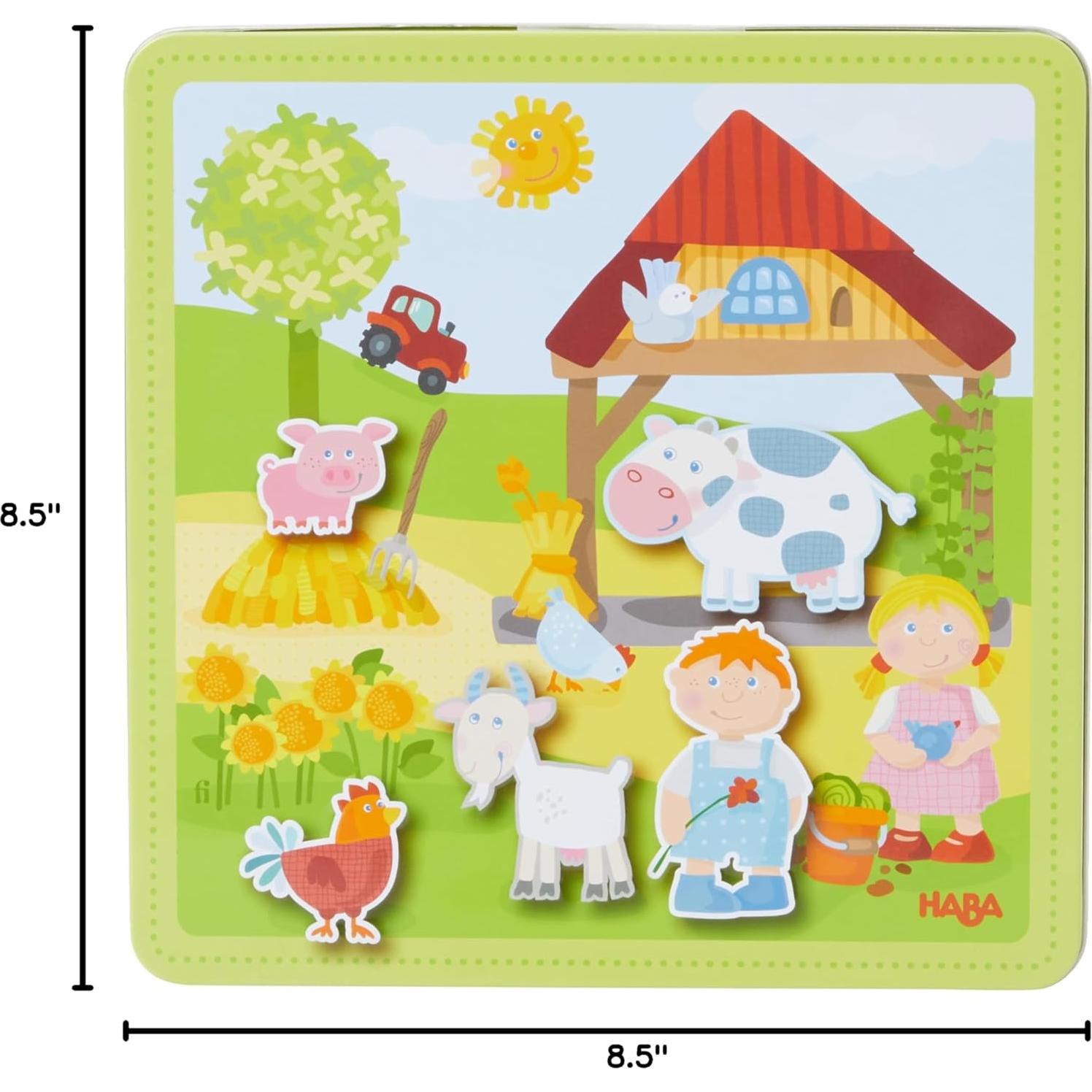 HABA Conjunto Magnético de Animales de Granja 122 Piezas