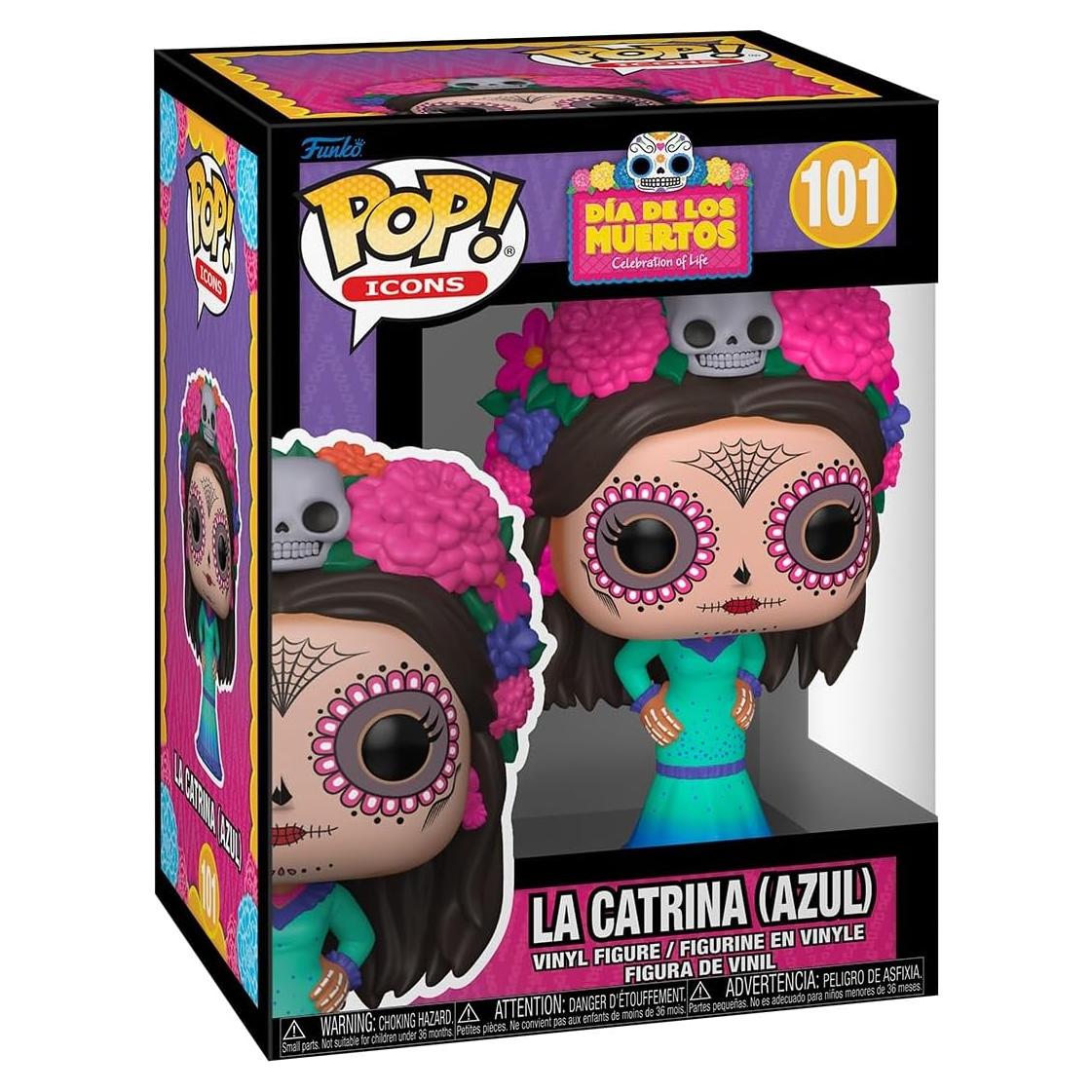 Funko Pop! La Catrina Azul - Figura de Vinilo 11.4 cm - Día de los Muertos