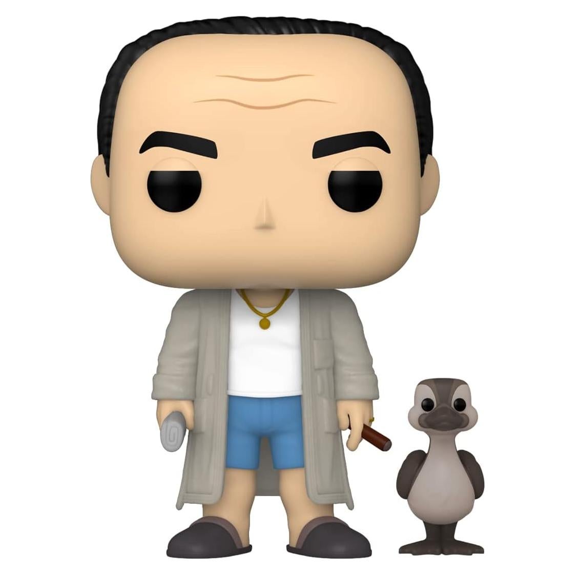 Figura Funko Pop Tony Soprano en Bata con Pato - 10.4 cm