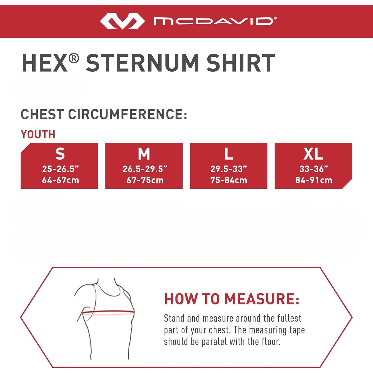 Camiseta de Compresión con Protector de Pecho McDavid Negro X-Pequeño