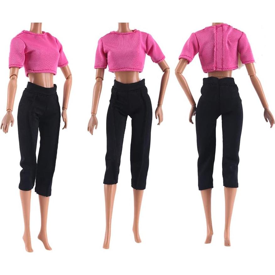 Conjunto de Ropa de Yoga E-TING 3 Piezas para Muñeca 29.21 cm