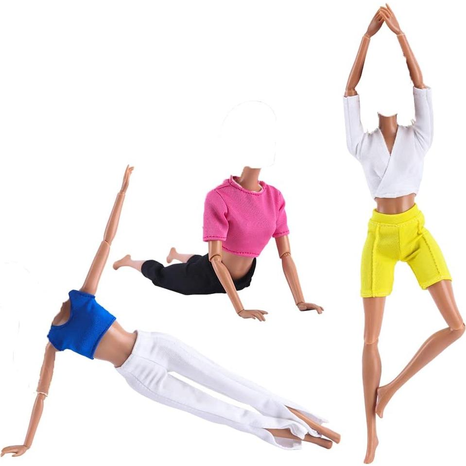 Conjunto de Ropa de Yoga E-TING 3 Piezas para Muñeca 29.21 cm