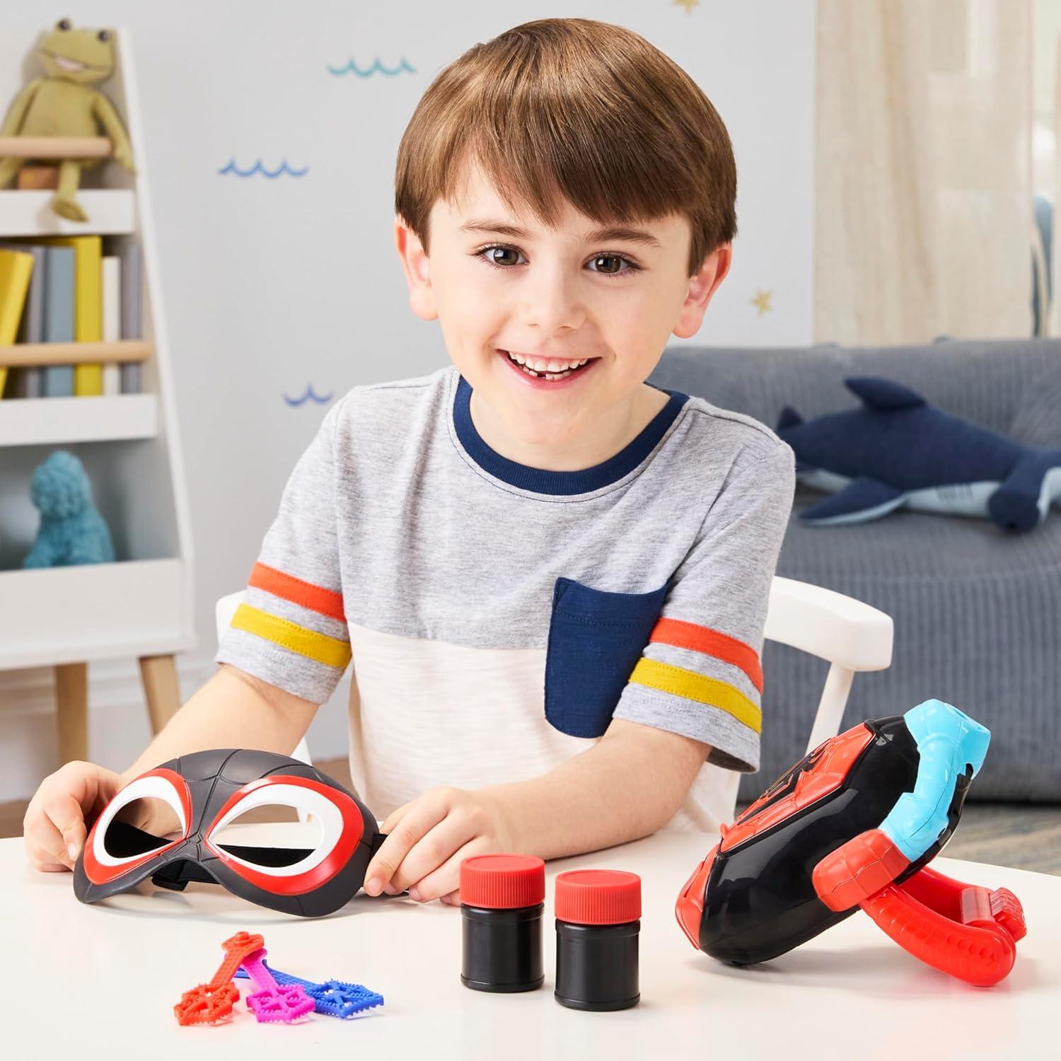 Lanzador de Burbuja Electrónico Marvel Spidey Miles Morales