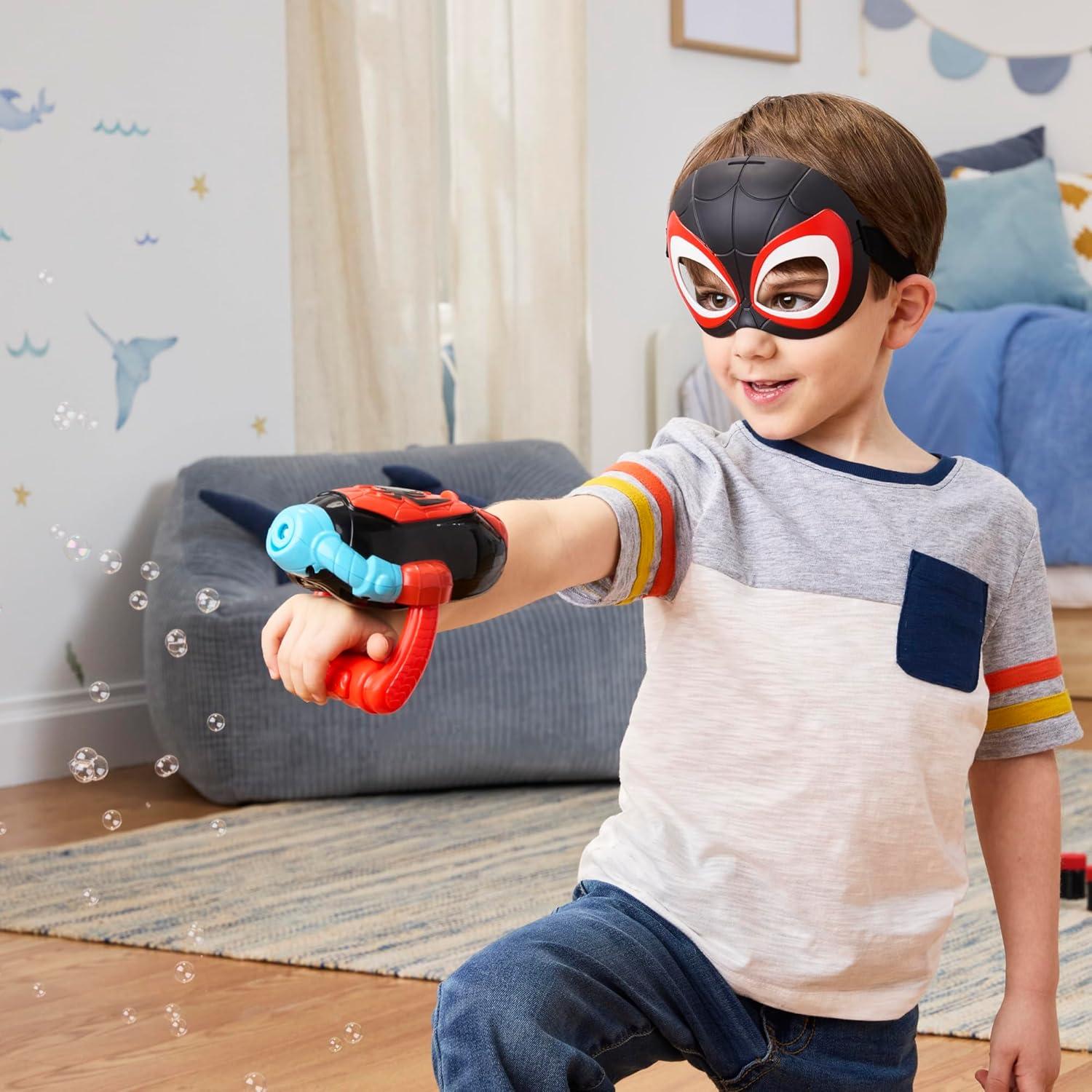 Lanzador de Burbuja Electrónico Marvel Spidey Miles Morales