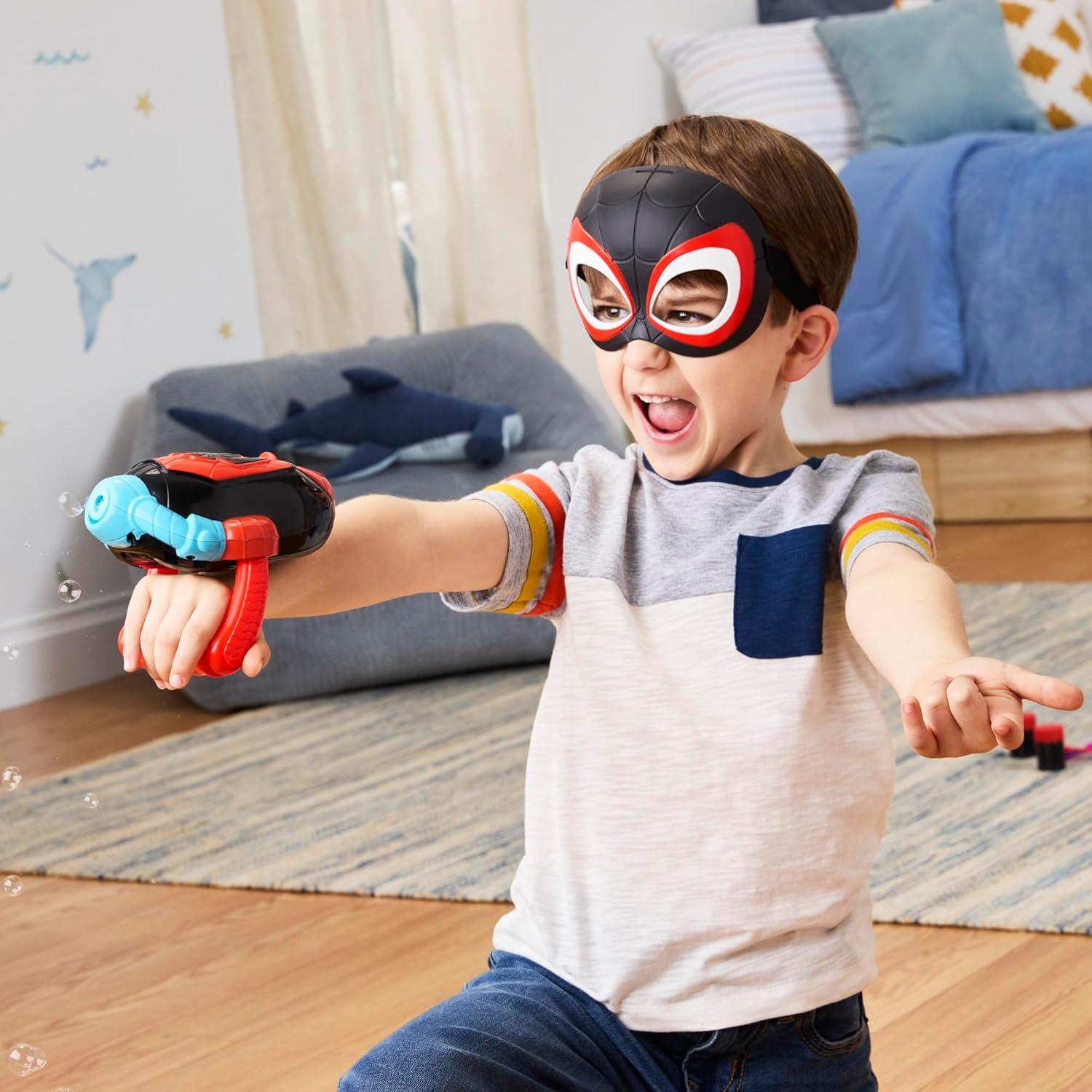 Lanzador de Burbuja Electrónico Marvel Spidey Miles Morales