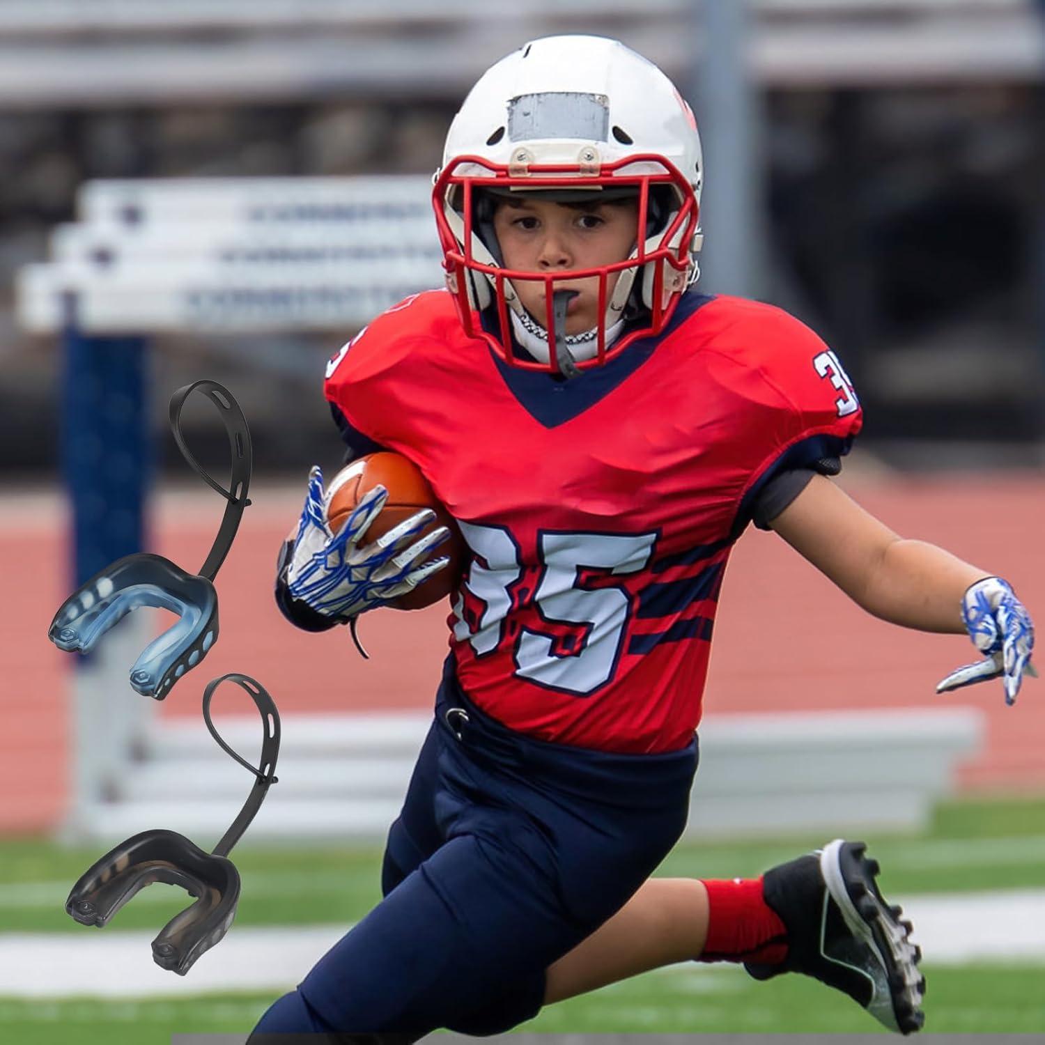 Paquete de 2 protectores bucales HIAARO tamaño S para deportes