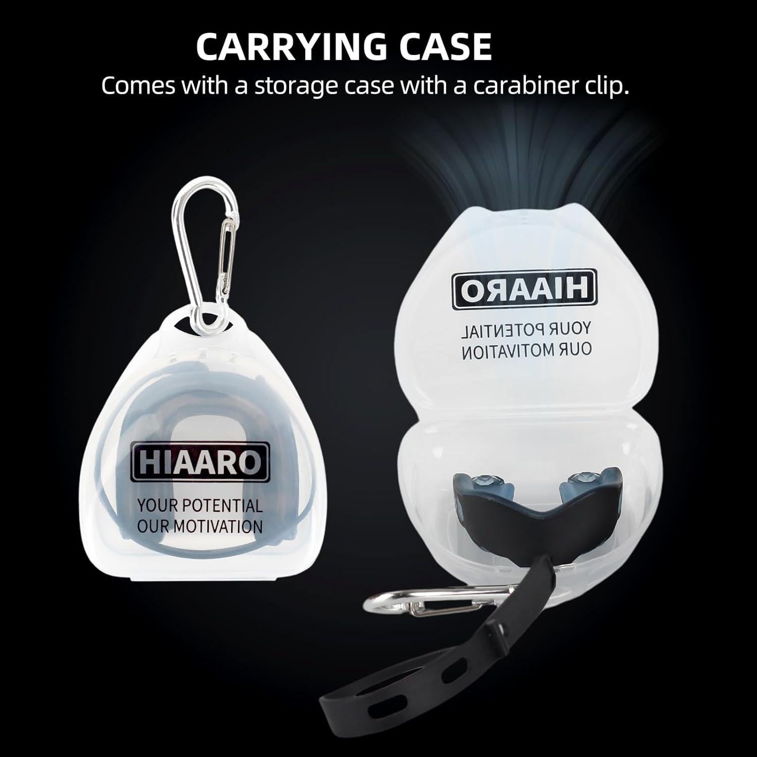 Paquete de 2 protectores bucales HIAARO tamaño S para deportes