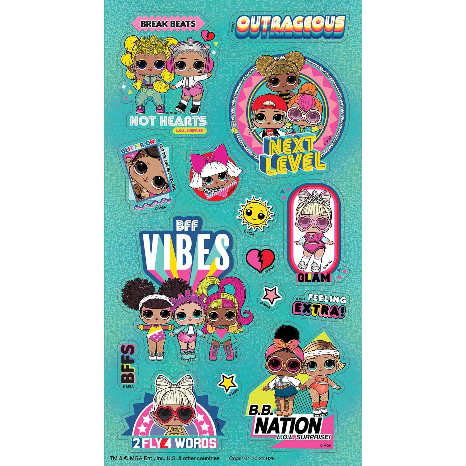 Mega Paquete de Stickers L.O.L. Sorpresa Proyectos de Papel