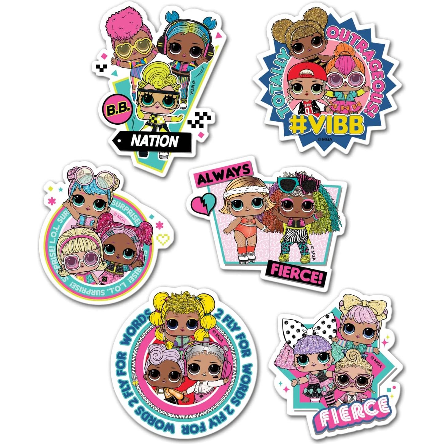 Mega Paquete de Stickers L.O.L. Sorpresa Proyectos de Papel