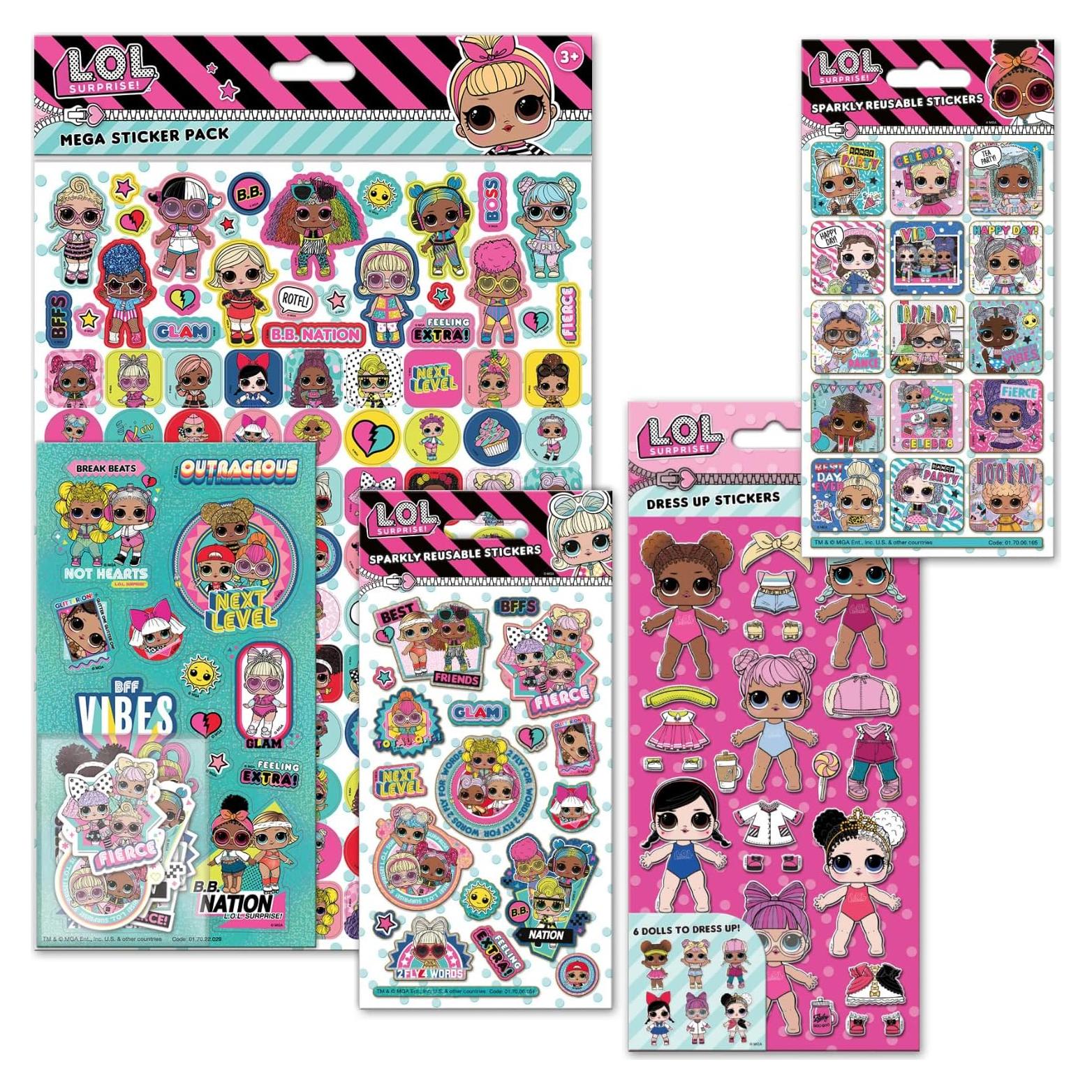 Paquete de Stickers L.O.L. Surprise! Paper Projects 29.7x21cm