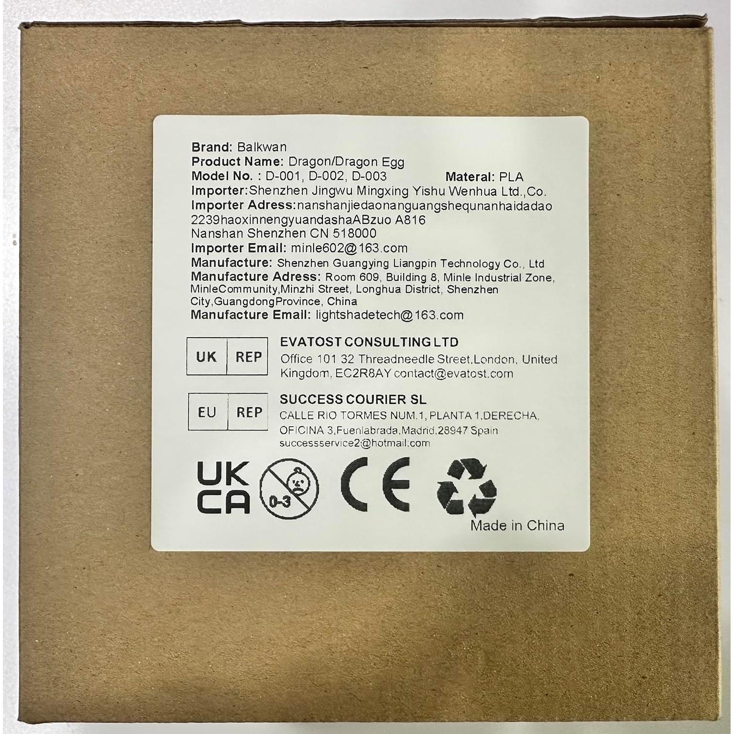 Huevo Sorpresa Dragón Alado Balkwan Grande Oro 289g