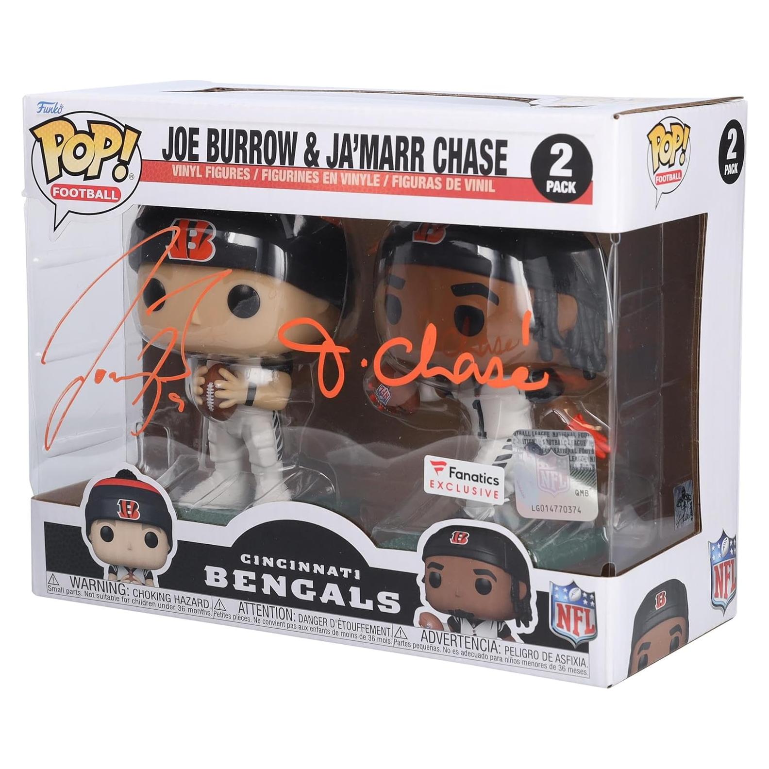 Funko POP! Joe Burrow & Ja'Marr Chase Autografiado NFL