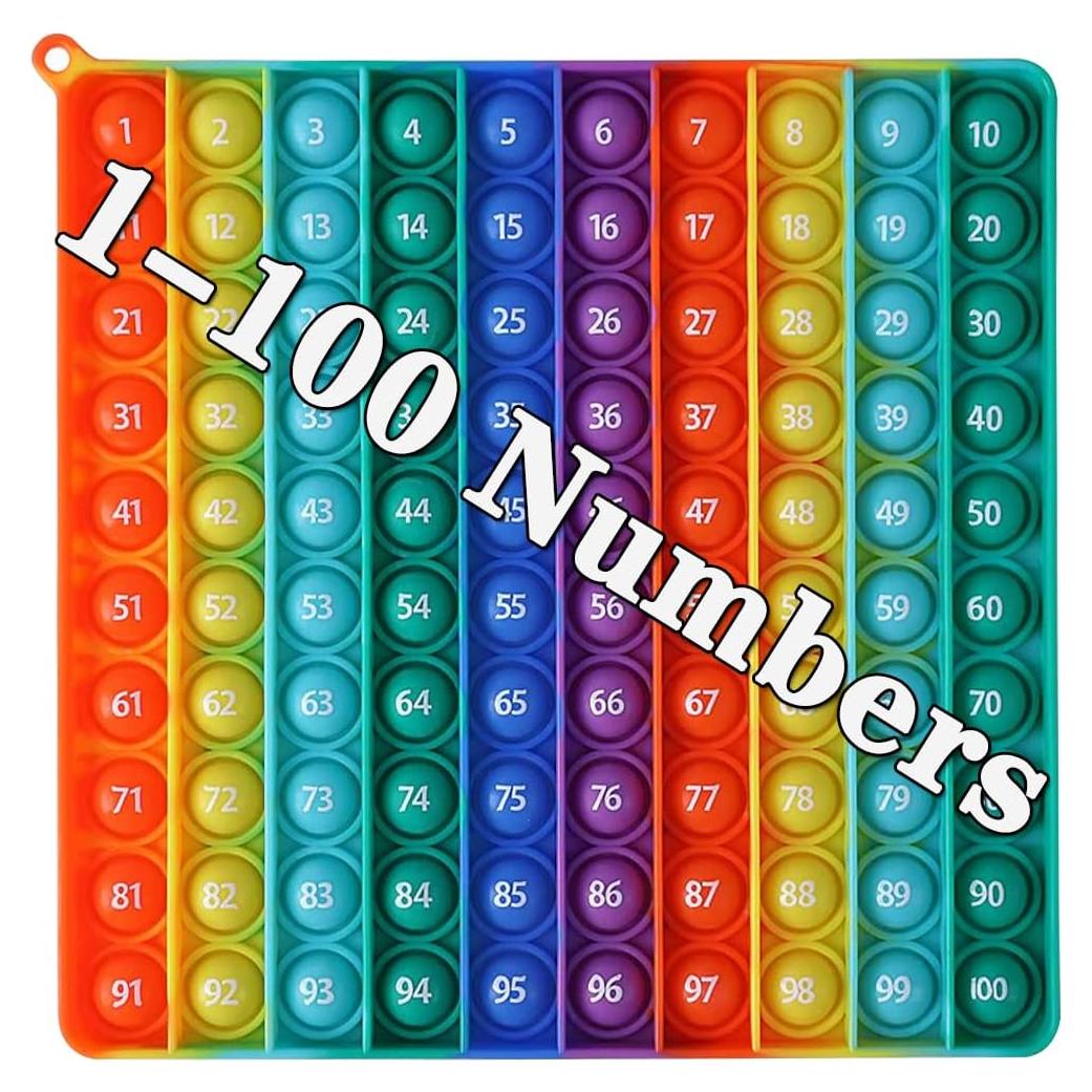 Juguete Antiestrés P0PP Grande DK-SIMINA 20x20 cm Números 1-100