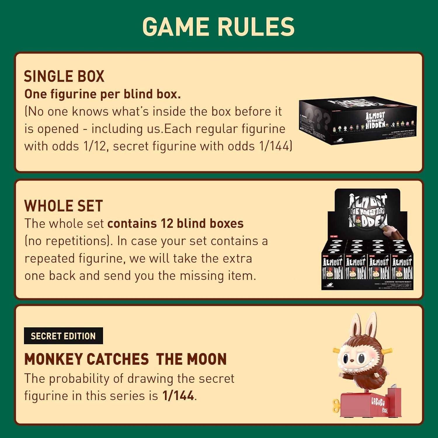 Figuras Coleccionables POP MART La Serie Casi Oculta 7-11 cm