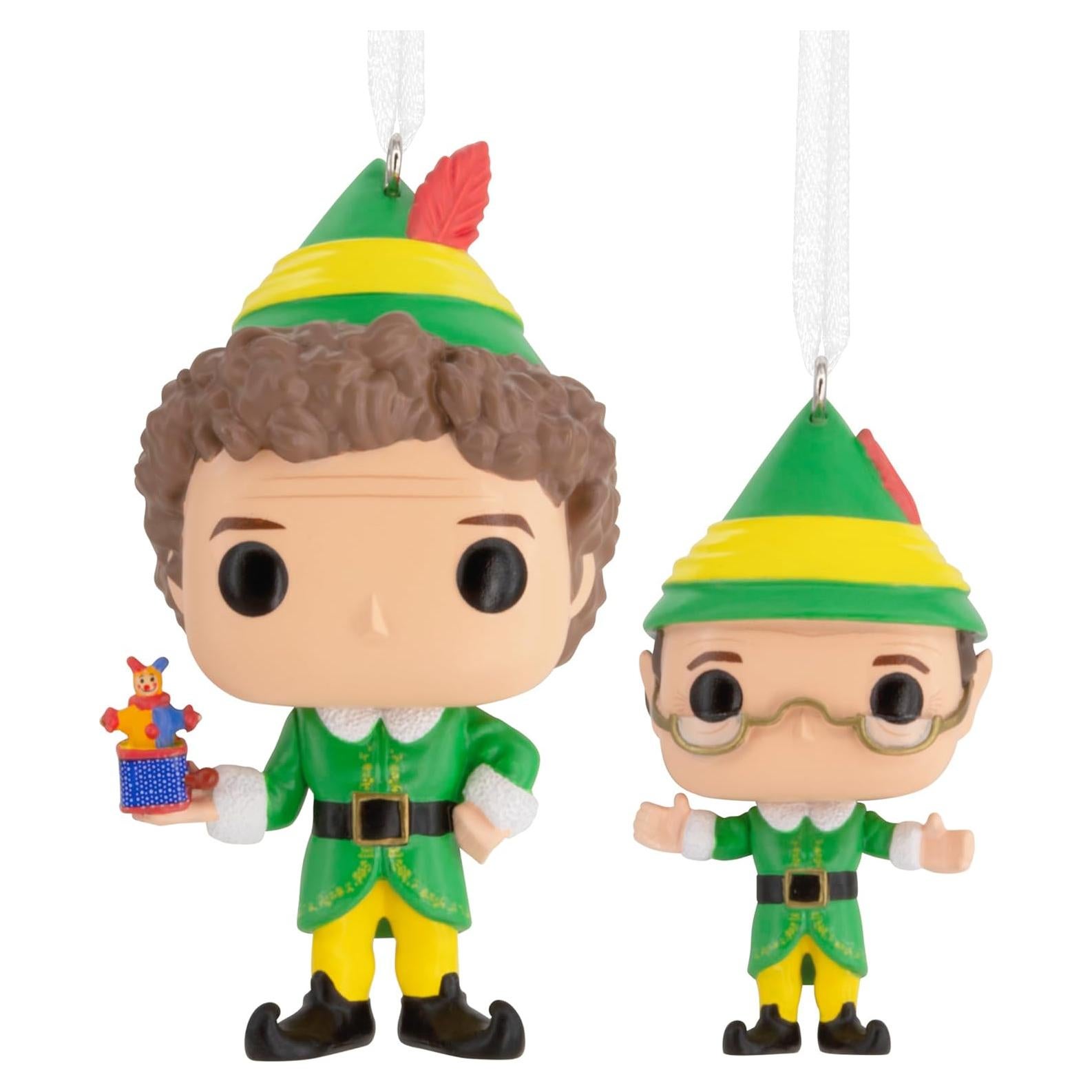Adornos Navideños Hallmark Buddy y Papa Elfo Set de 2