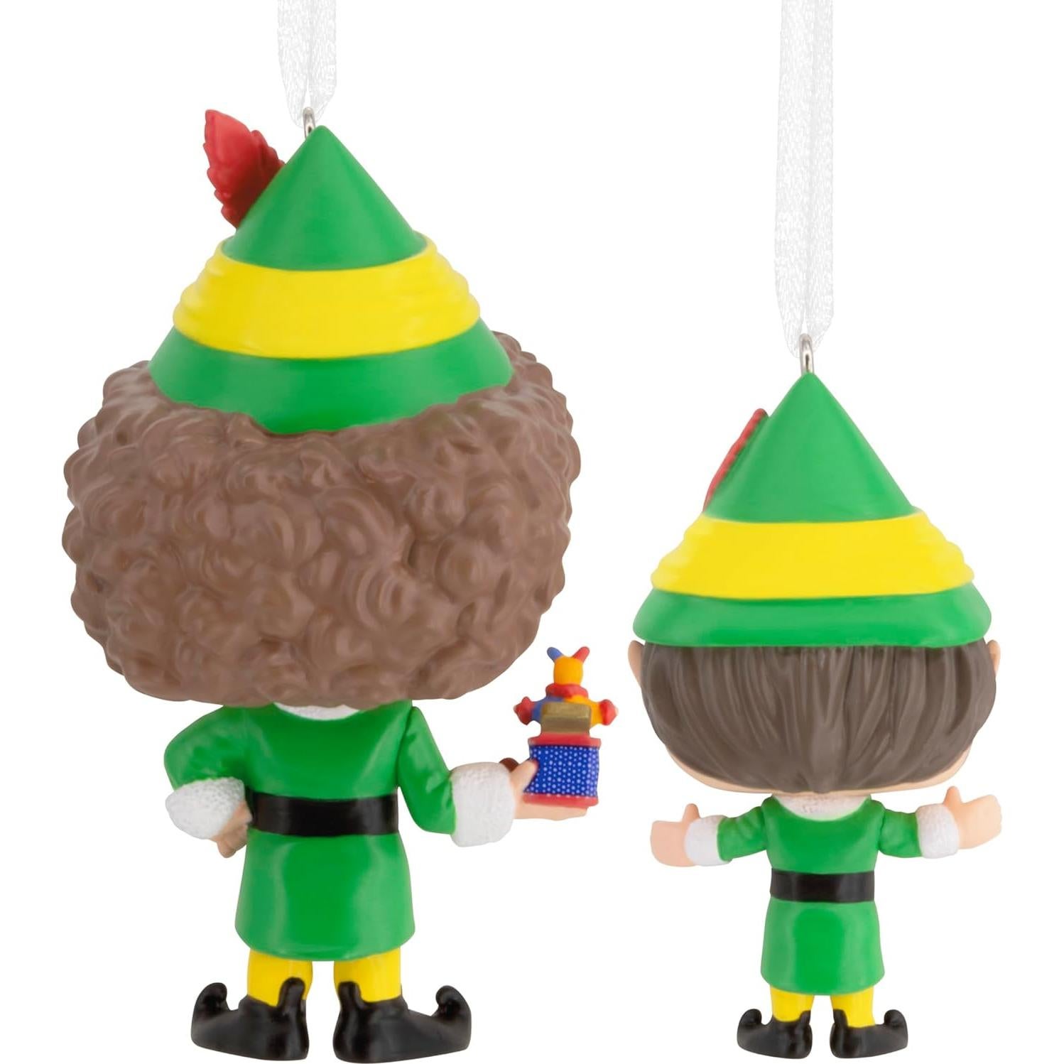 Adornos Navideños Hallmark Buddy y Papa Elfo Set de 2