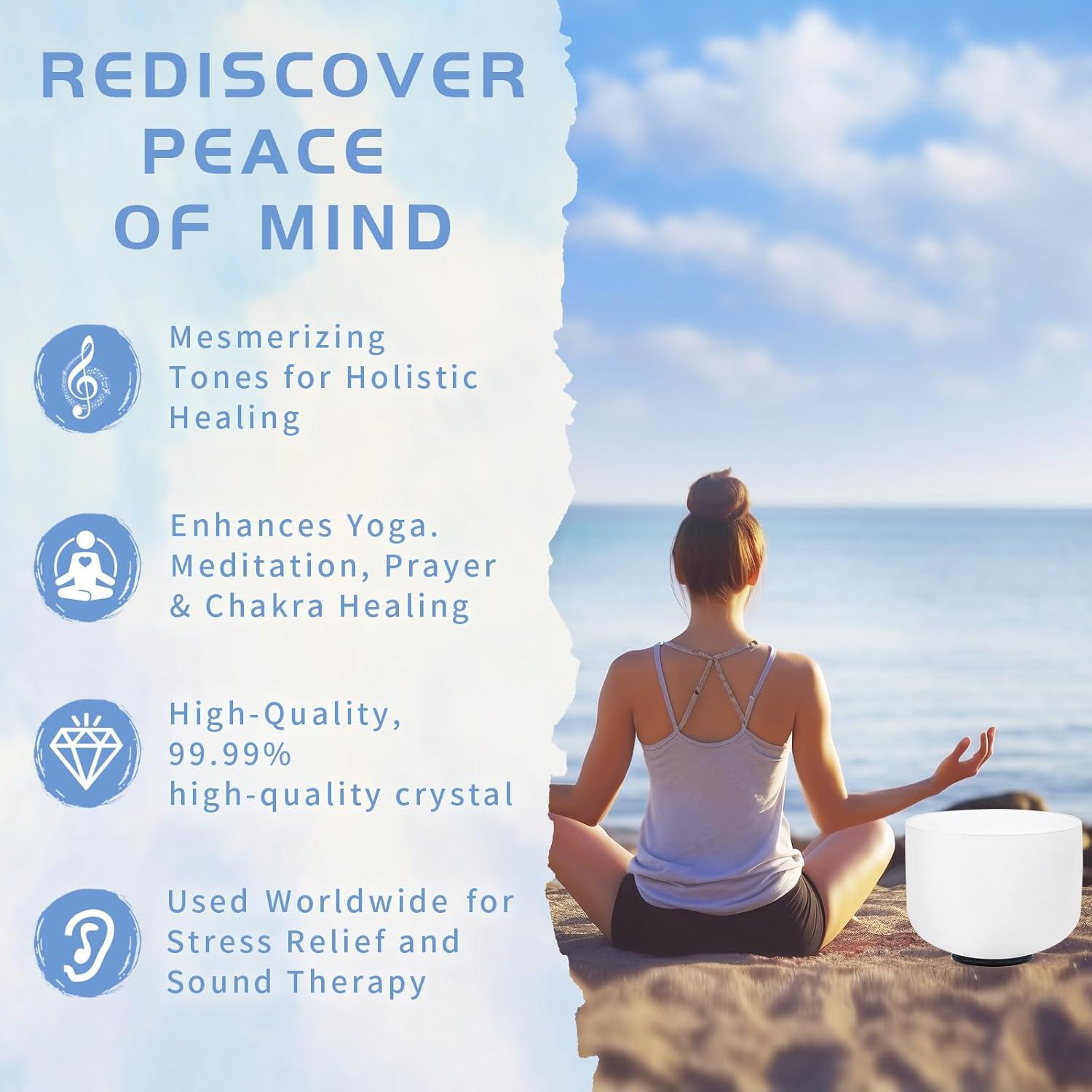 Cuenco de Canto de Cristal Hye-eun 30.48 cm 432hz Nota B