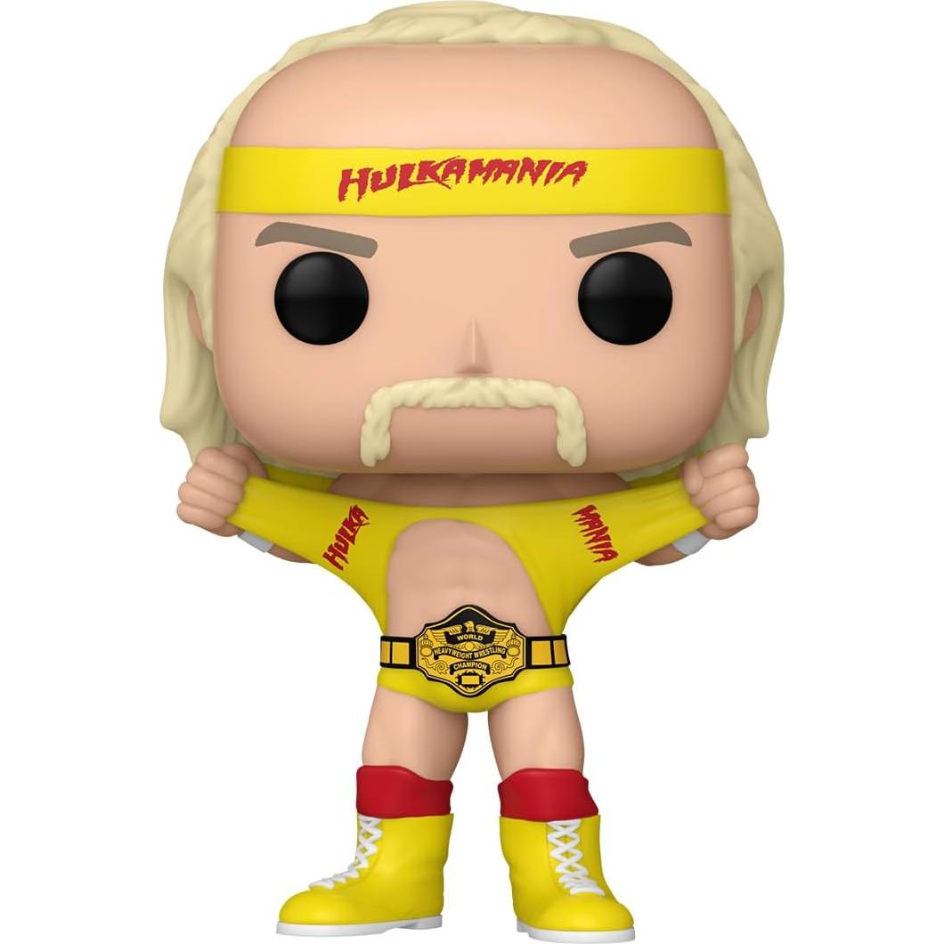 Figura de Vinilo Funko Pop! WWE Hulk Hogan con Cinturón - 10.3 cm