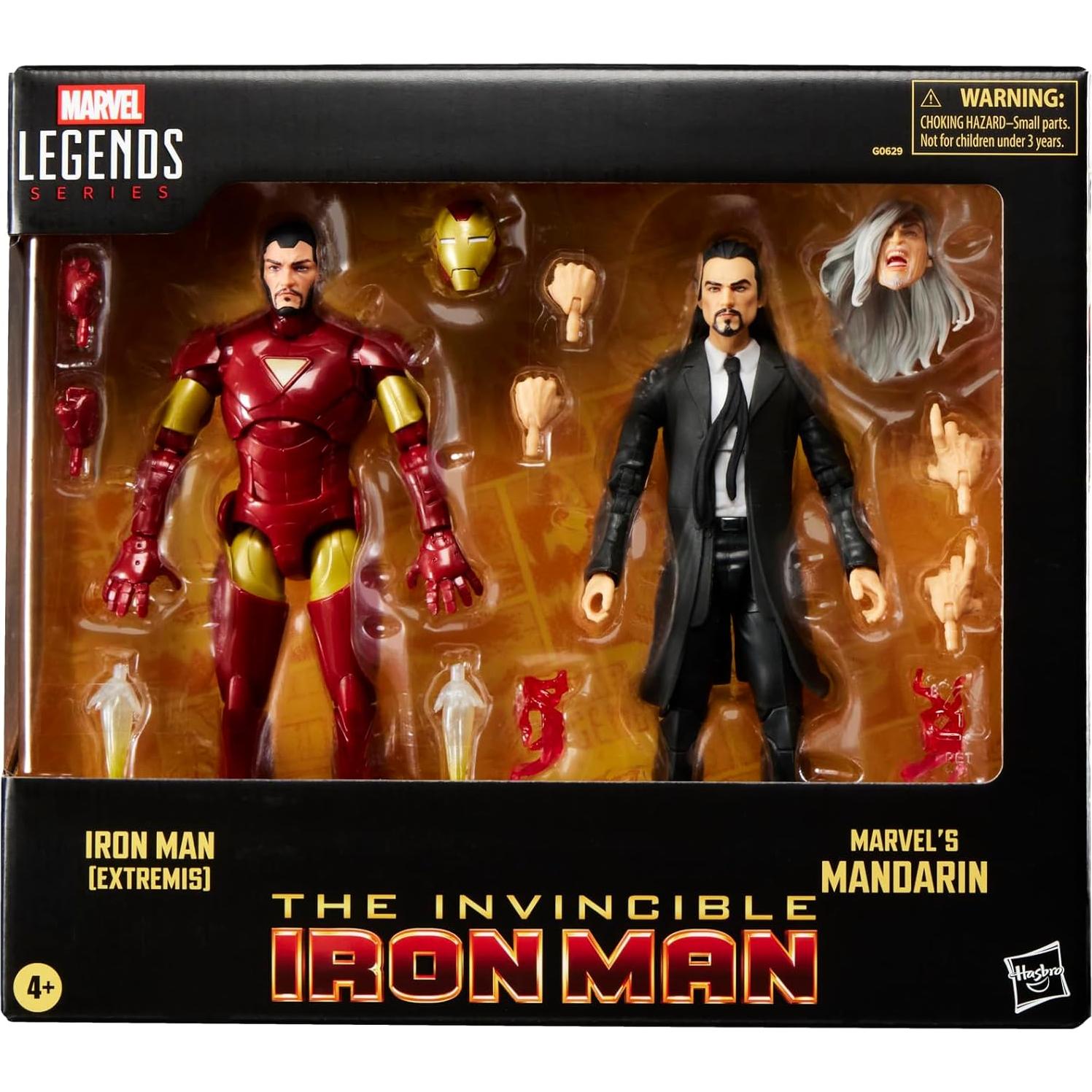 Figuras de Acción Marvel Legends Iron Man y Mandarin 15 cm