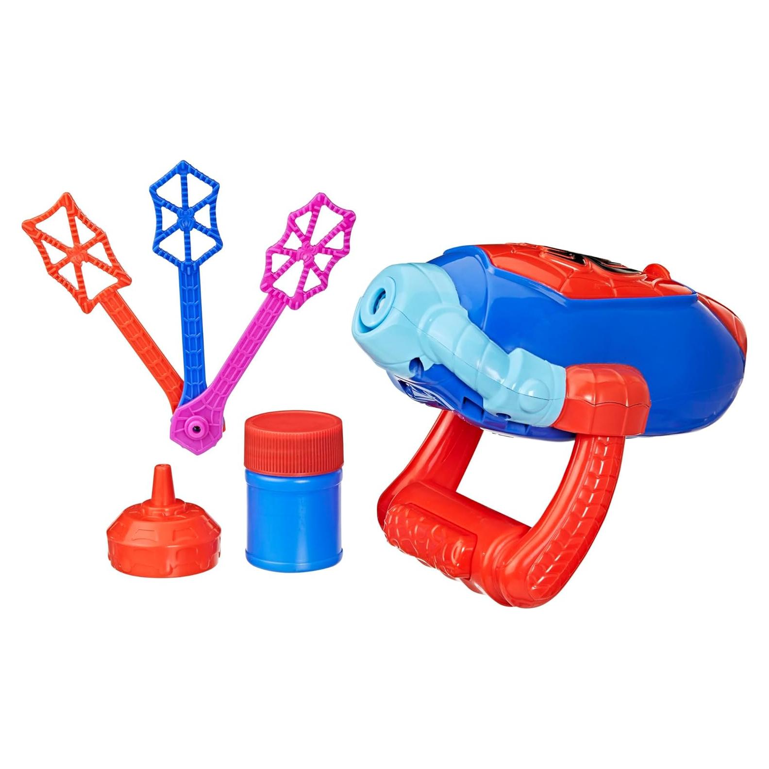 Lanzador de Burbujas Electrónico Marvel Spidey 3 Varitas