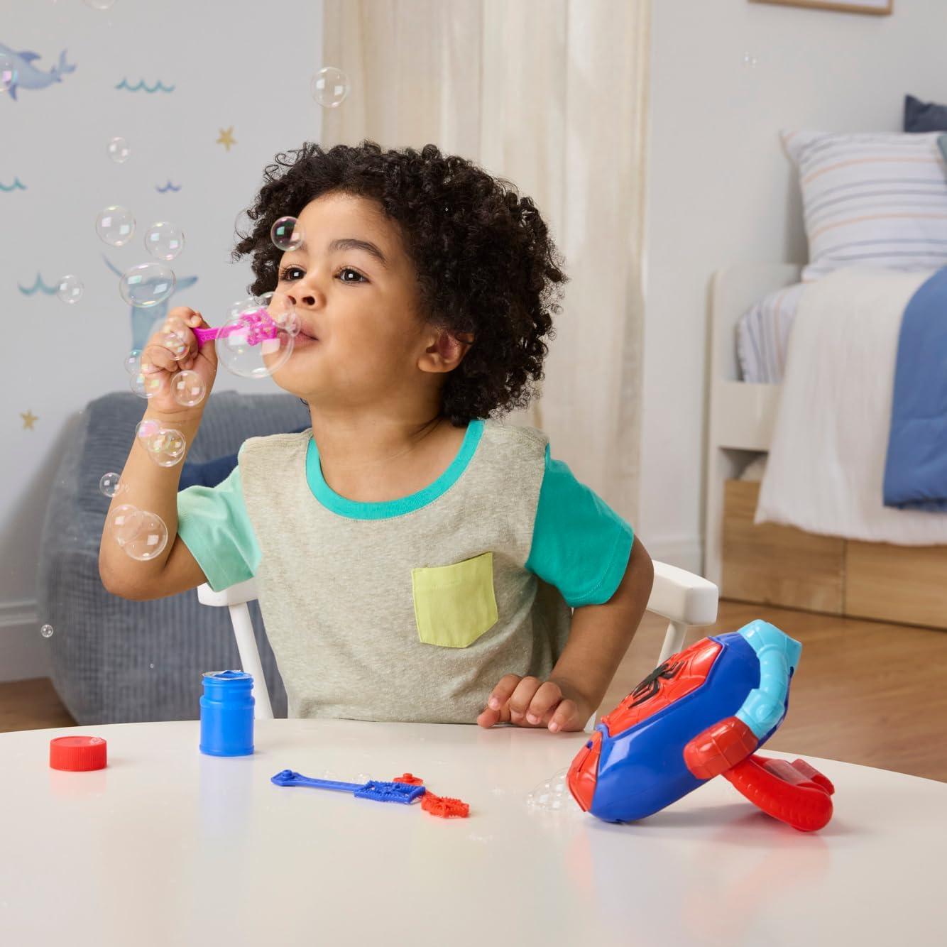 Lanzador de Burbujas Electrónico Marvel Spidey 3 Varitas