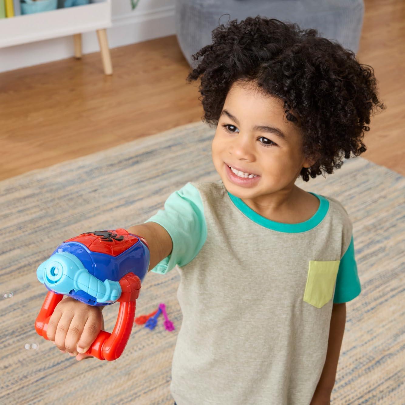 Lanzador de Burbujas Electrónico Marvel Spidey 3 Varitas