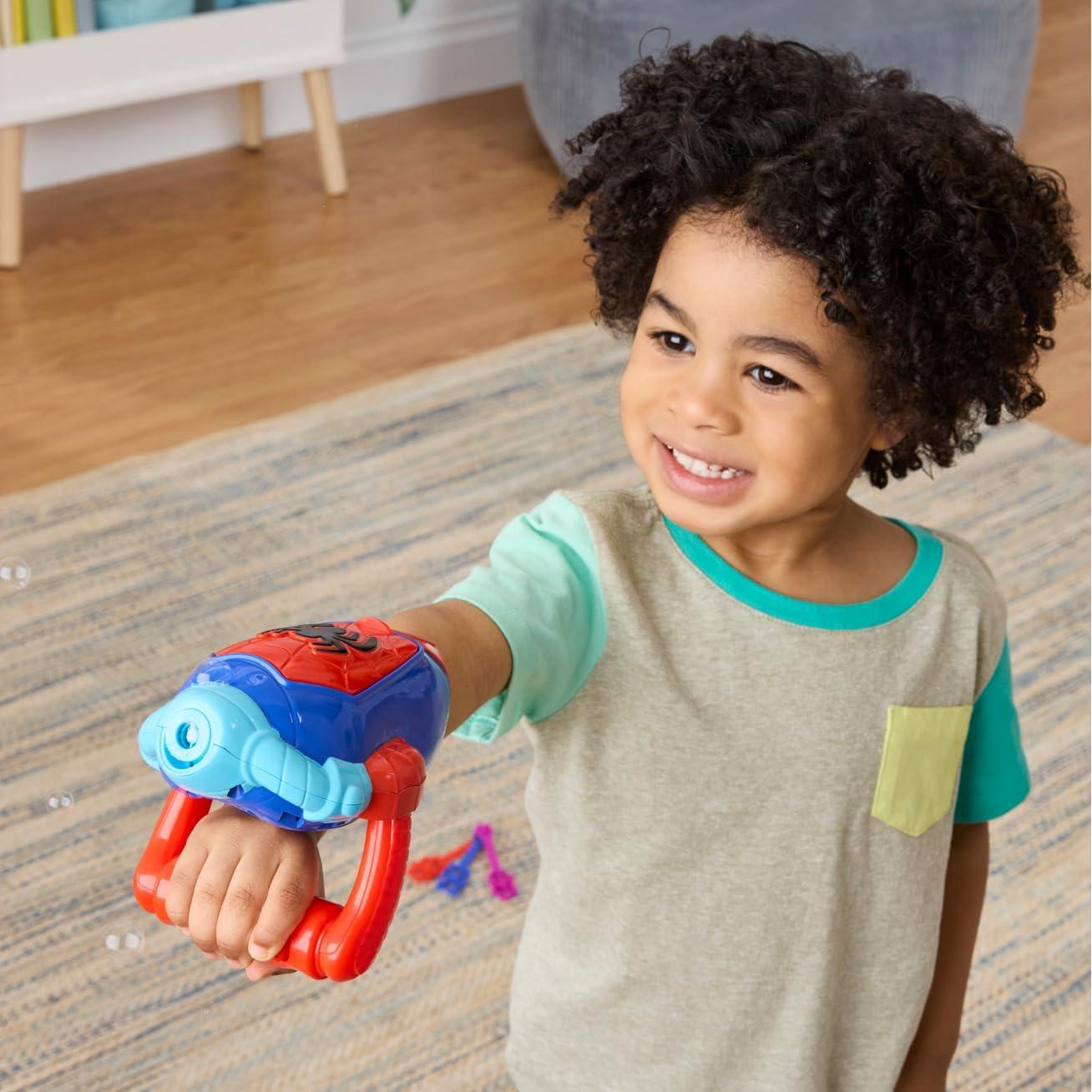 Lanzador de Burbujas Electrónico Marvel Spidey 3 Varitas