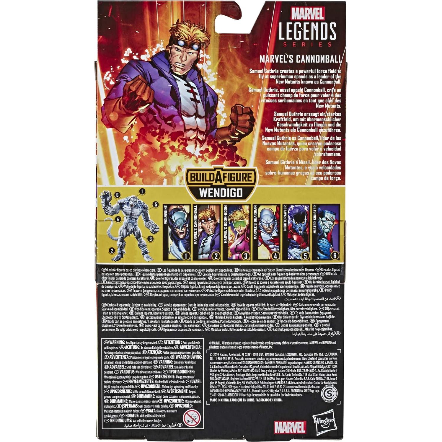 Figura de acción Marvel Legends Hasbro 15 cm Cannonball