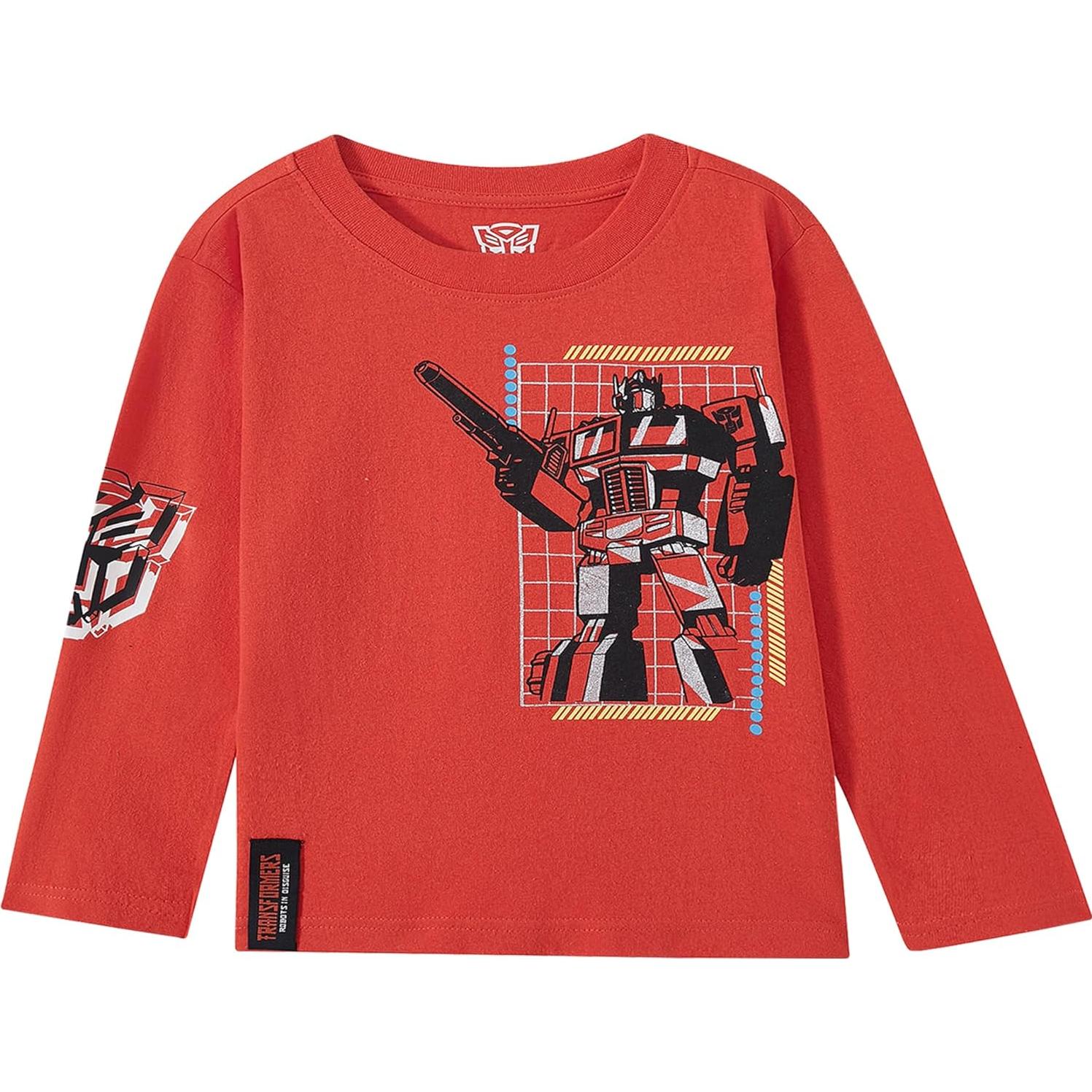 Camisetas de Manga Larga Transformers Hasbro 3 Pack Niños