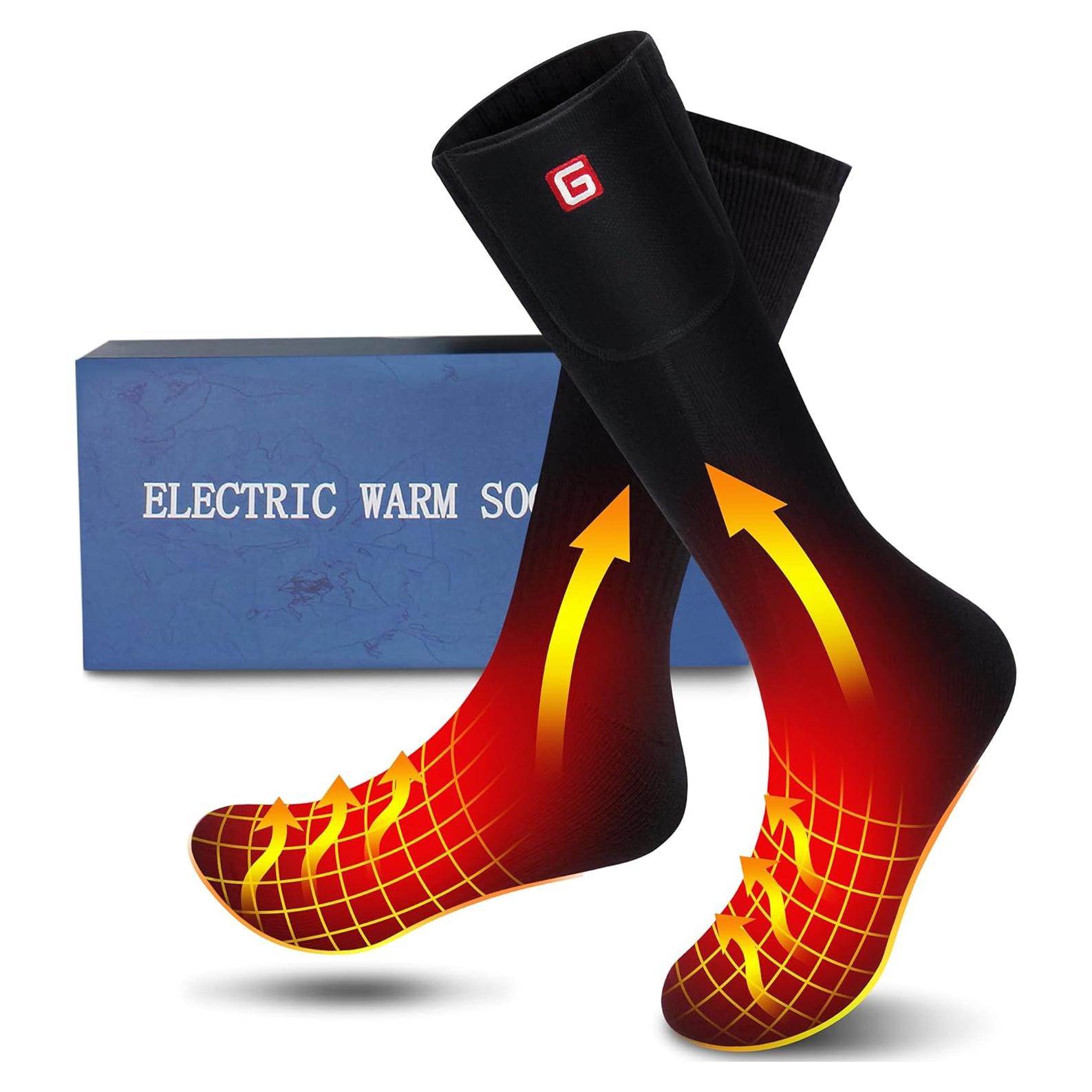 Calcetines Calentados Recargables Autocastle para Hombres - Talla L