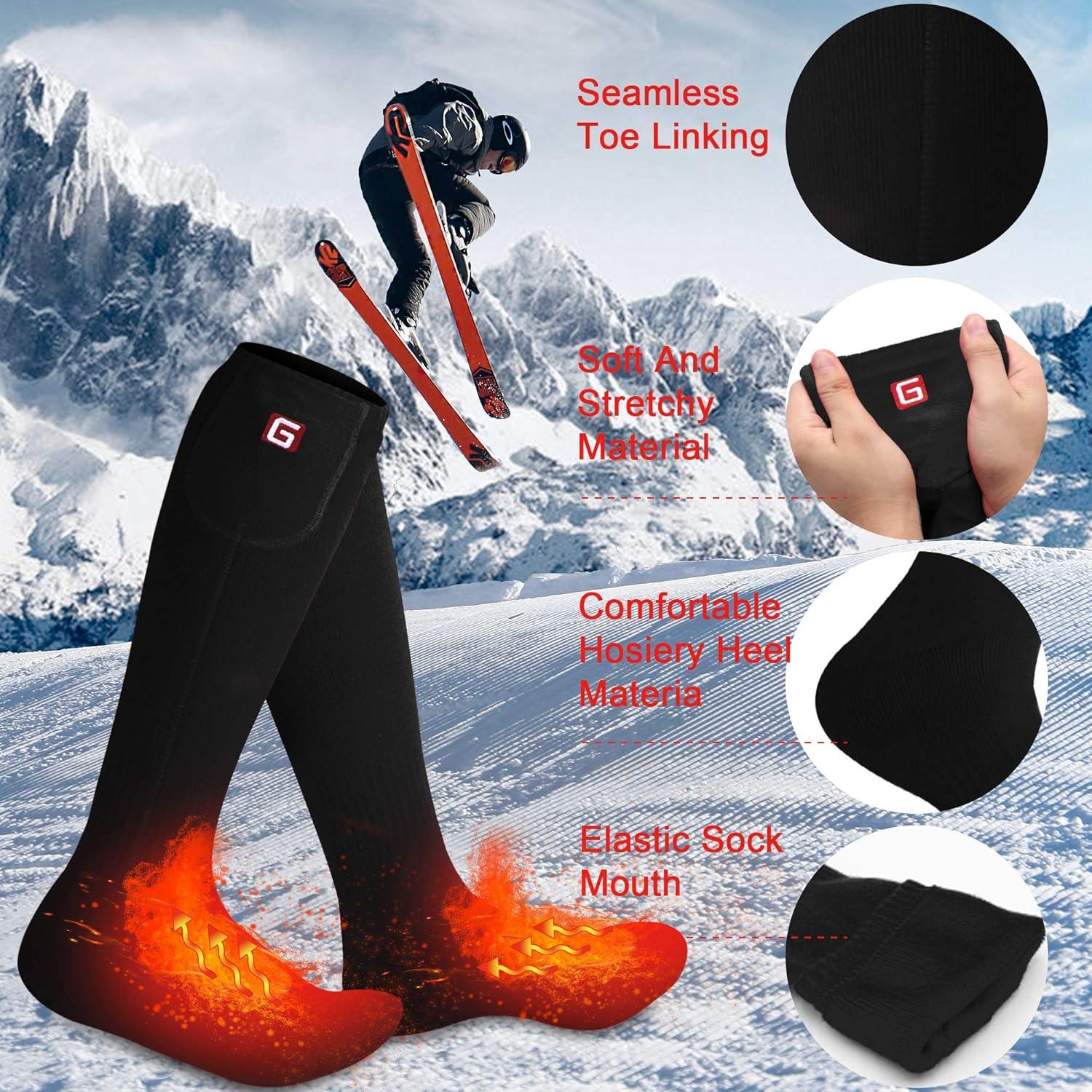 Calcetines Calentados Recargables Autocastle para Hombres - Talla L