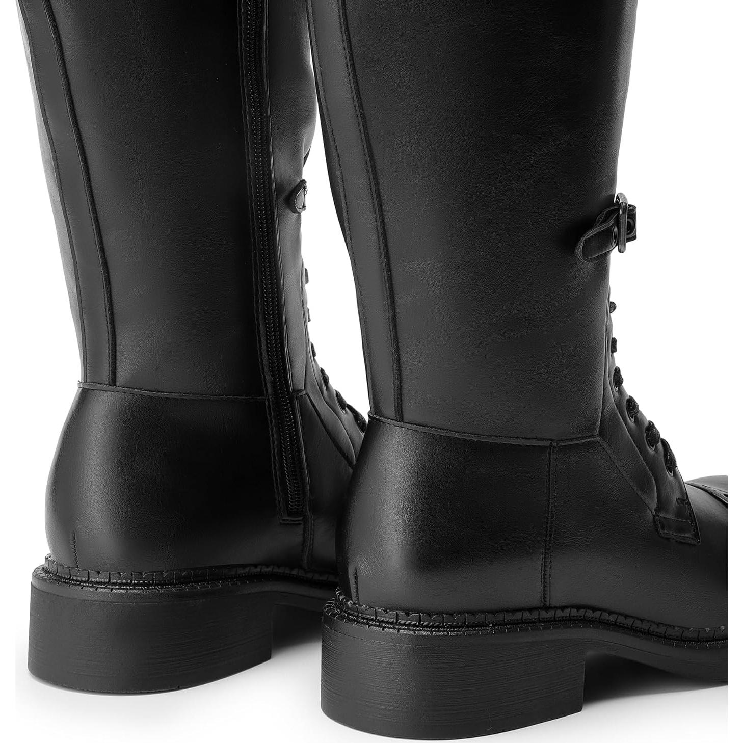 Botas Altas de Mujer Dream Pairs con Cremallera y Hebillas