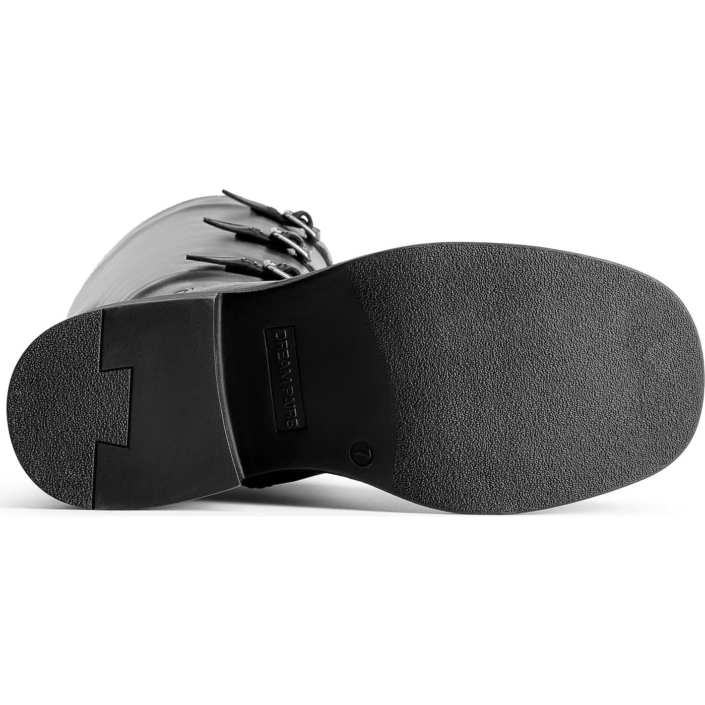 Botas Altas de Mujer Dream Pairs con Cremallera y Hebillas