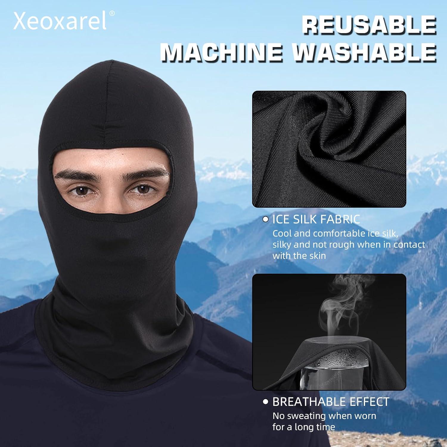 Paquete de 60 Balaclavas Negras Xeoxarel para Hombres y Mujeres