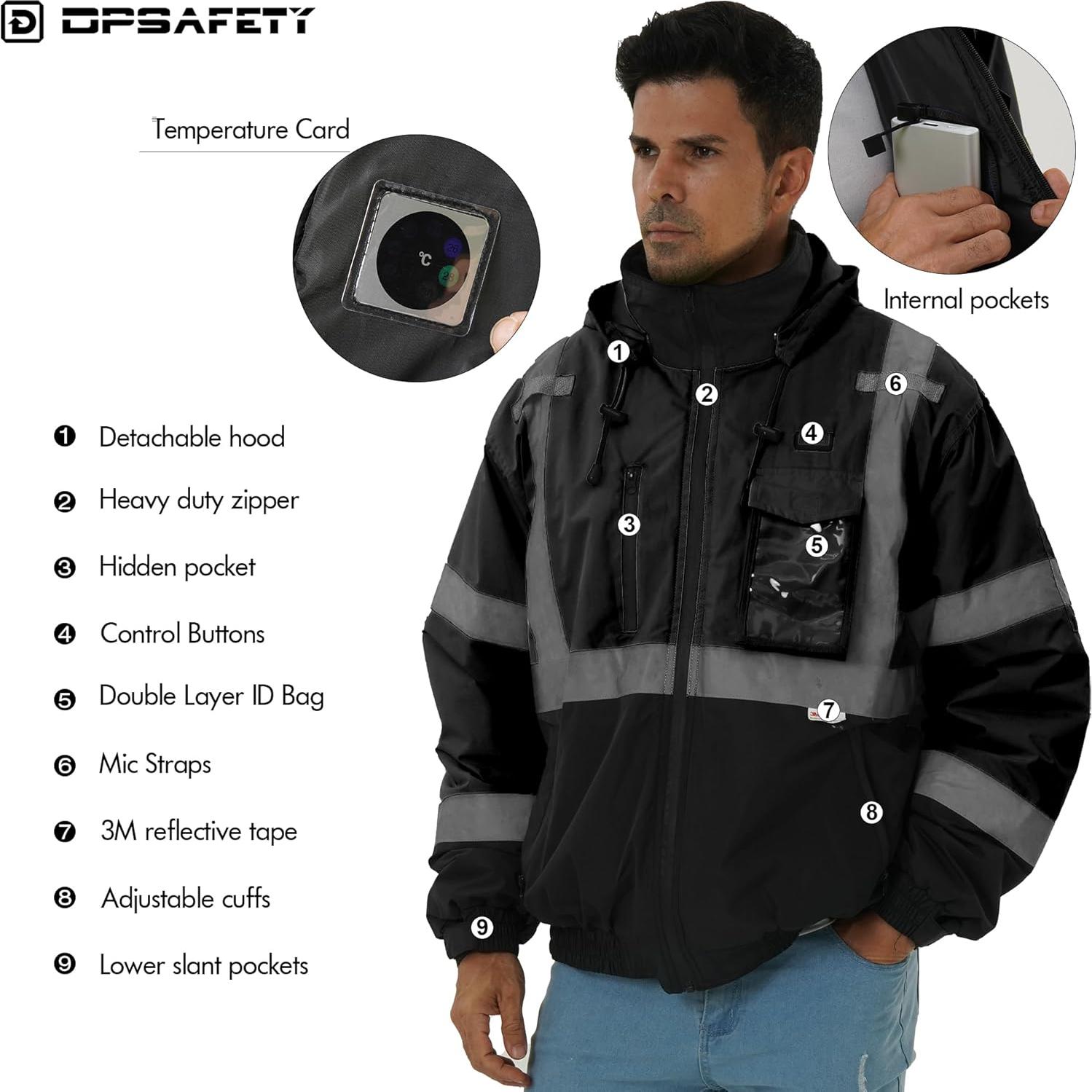 Chaqueta Térmica de Seguridad Hi-Vis DPSAFETY Impermeable