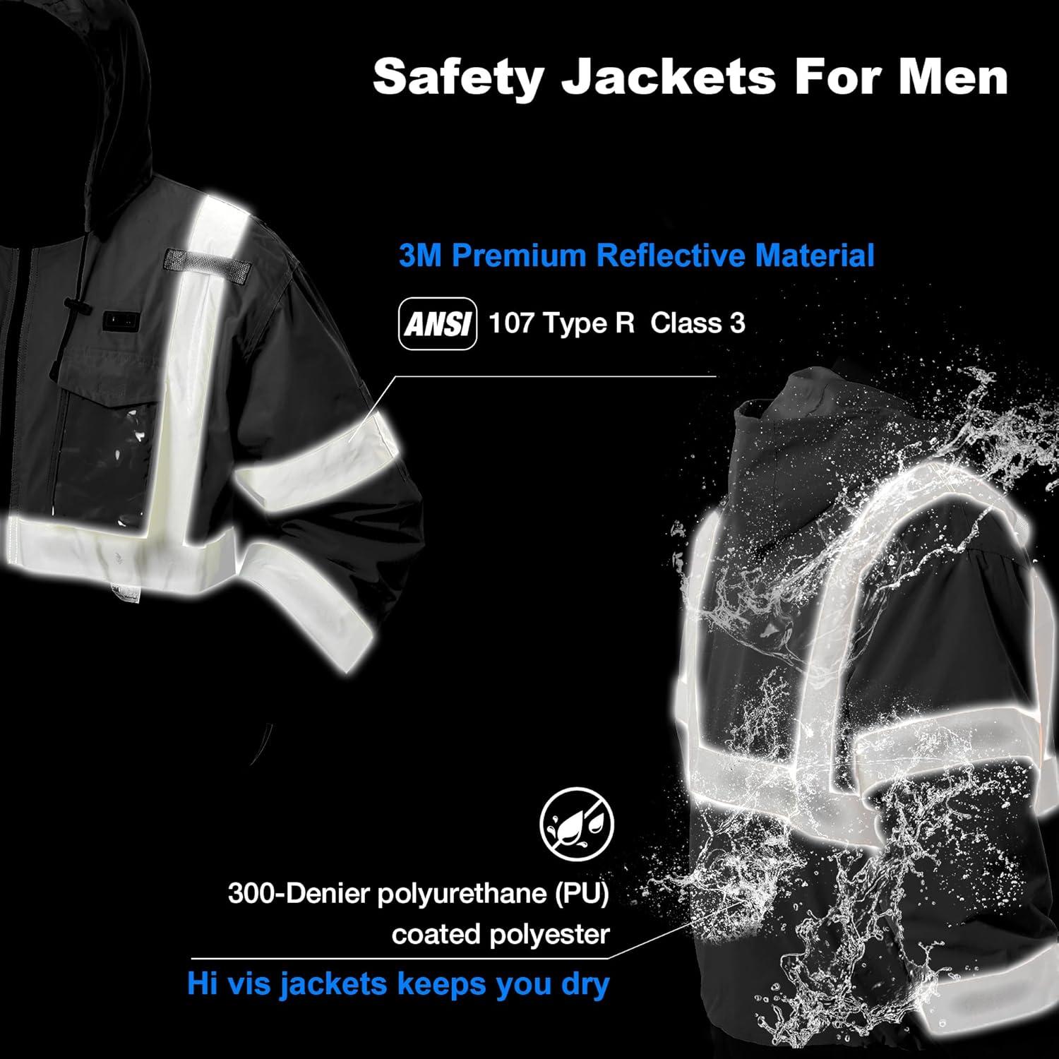 Chaqueta Térmica de Seguridad Hi-Vis DPSAFETY Impermeable