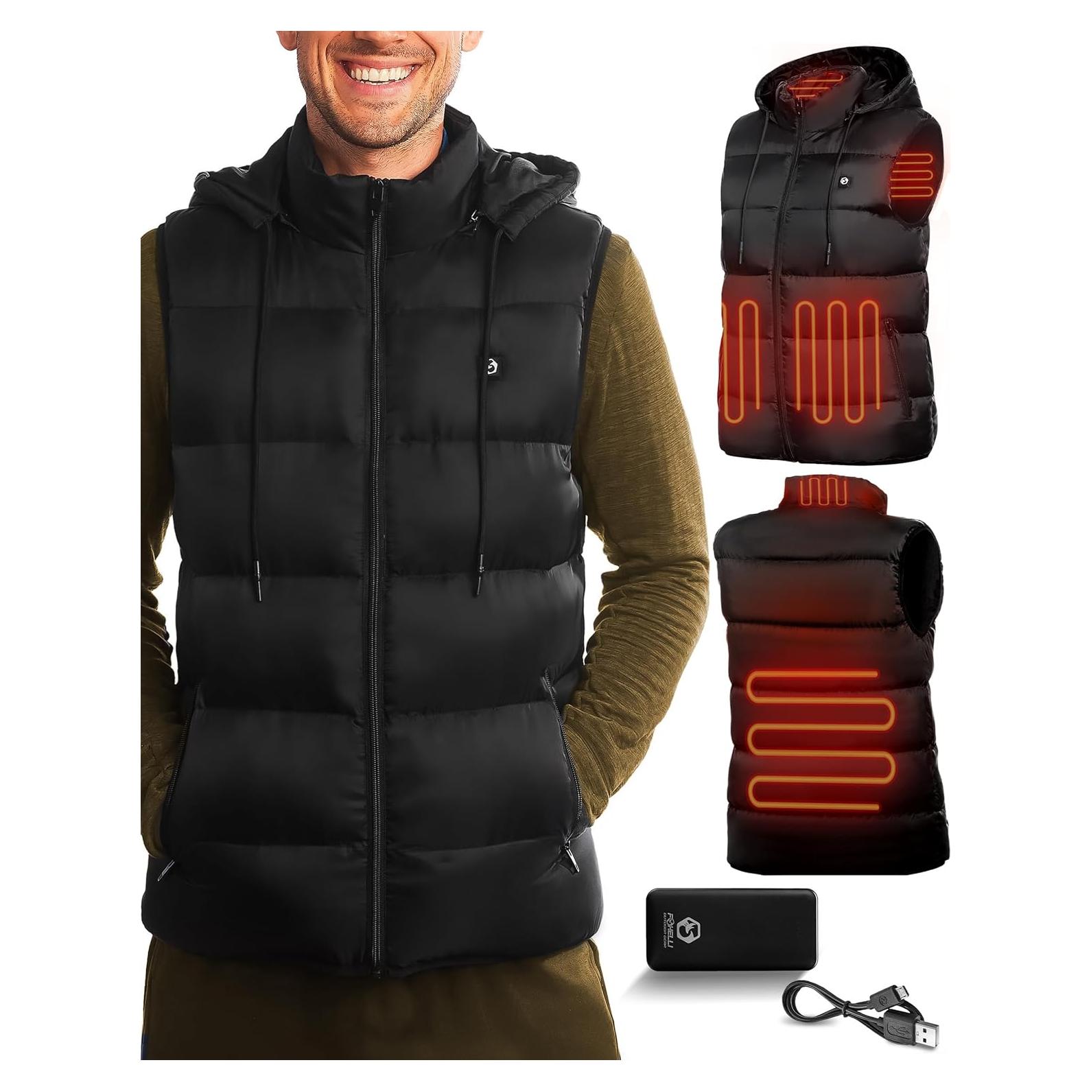 Chaleco Térmico Ligero Foxelli para Hombre - 4 Zonas Calefacción