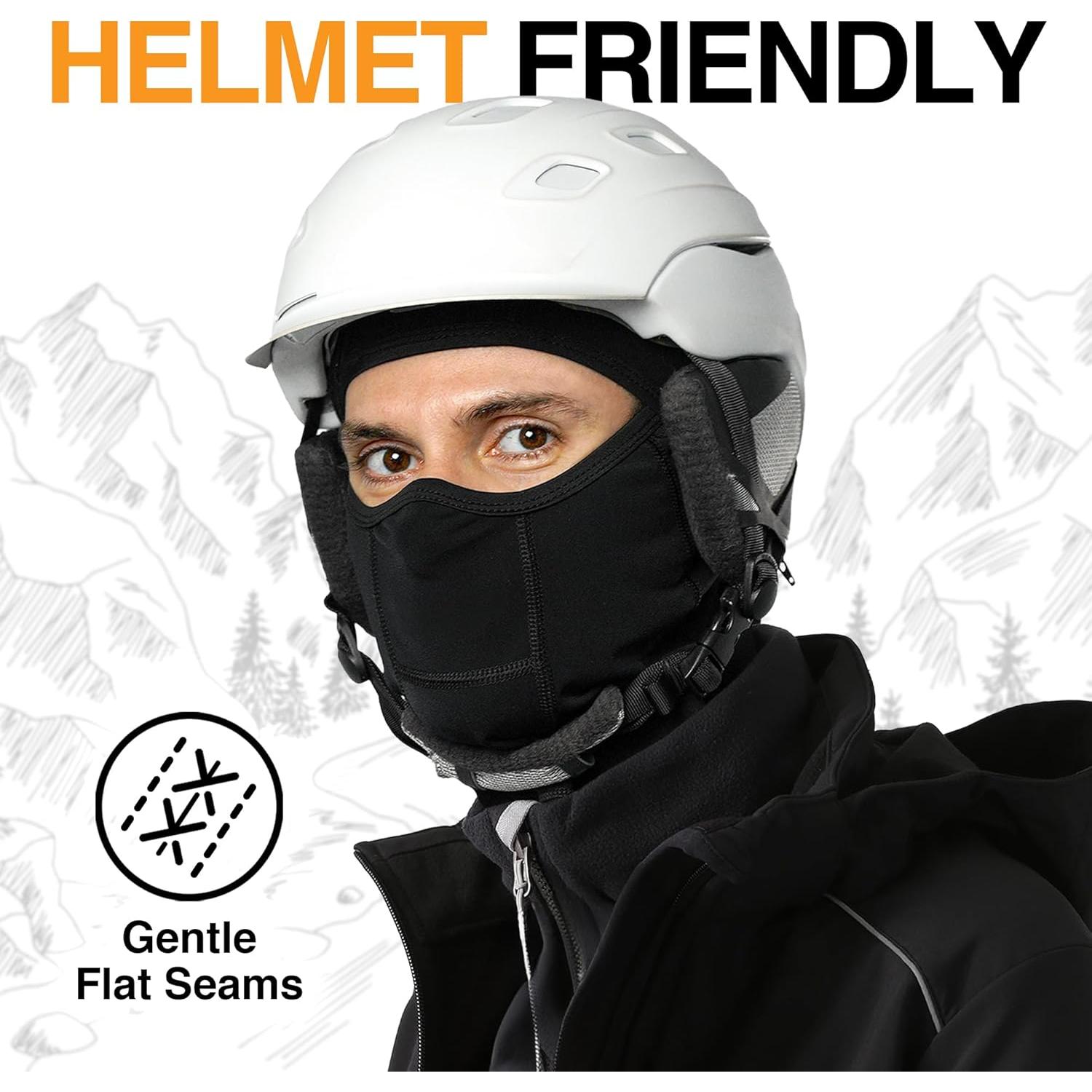 Pasamontañas GearTOP para Esquí Invierno Unisex - Negro