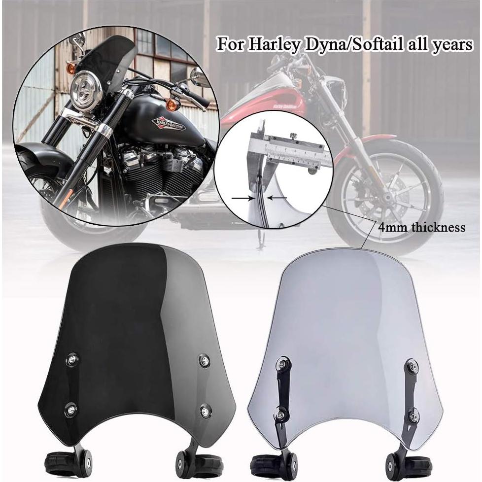 Parabrisas de Motocicleta FATExpress Ahumado Universal 40-50mm