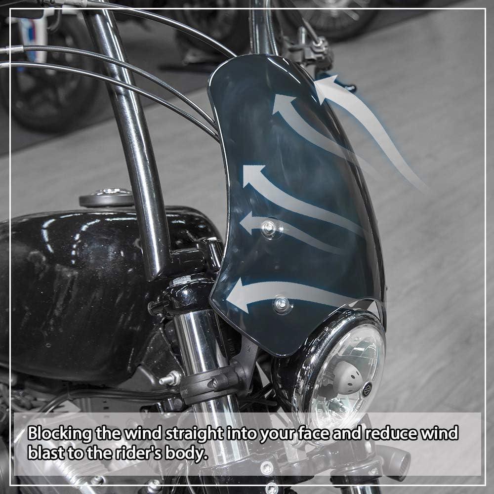 Parabrisas de Motocicleta FATExpress Ahumado Universal 40-50mm