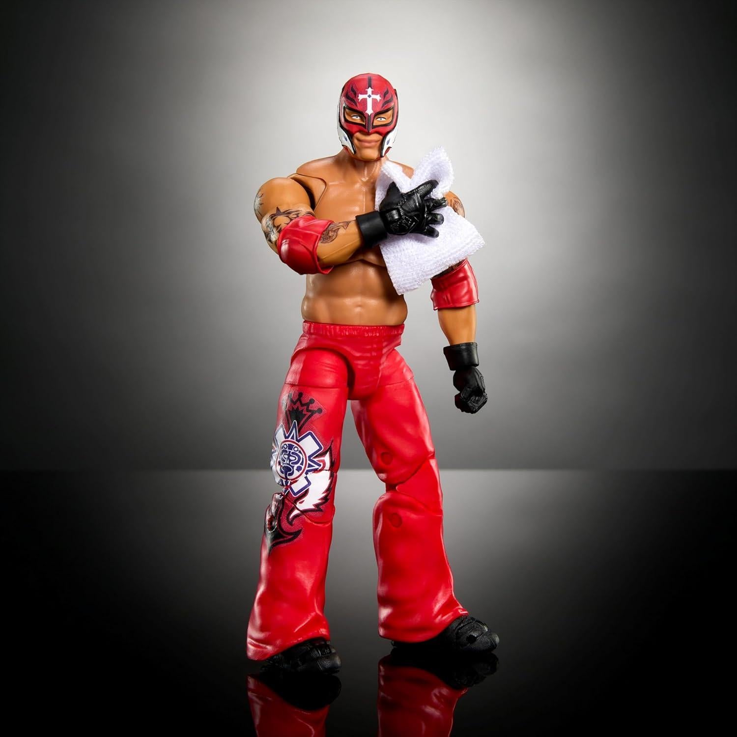 Figura de Acción Ultimate Edition Mattel WWE Rey Mysterio 30 Puntos Articulación