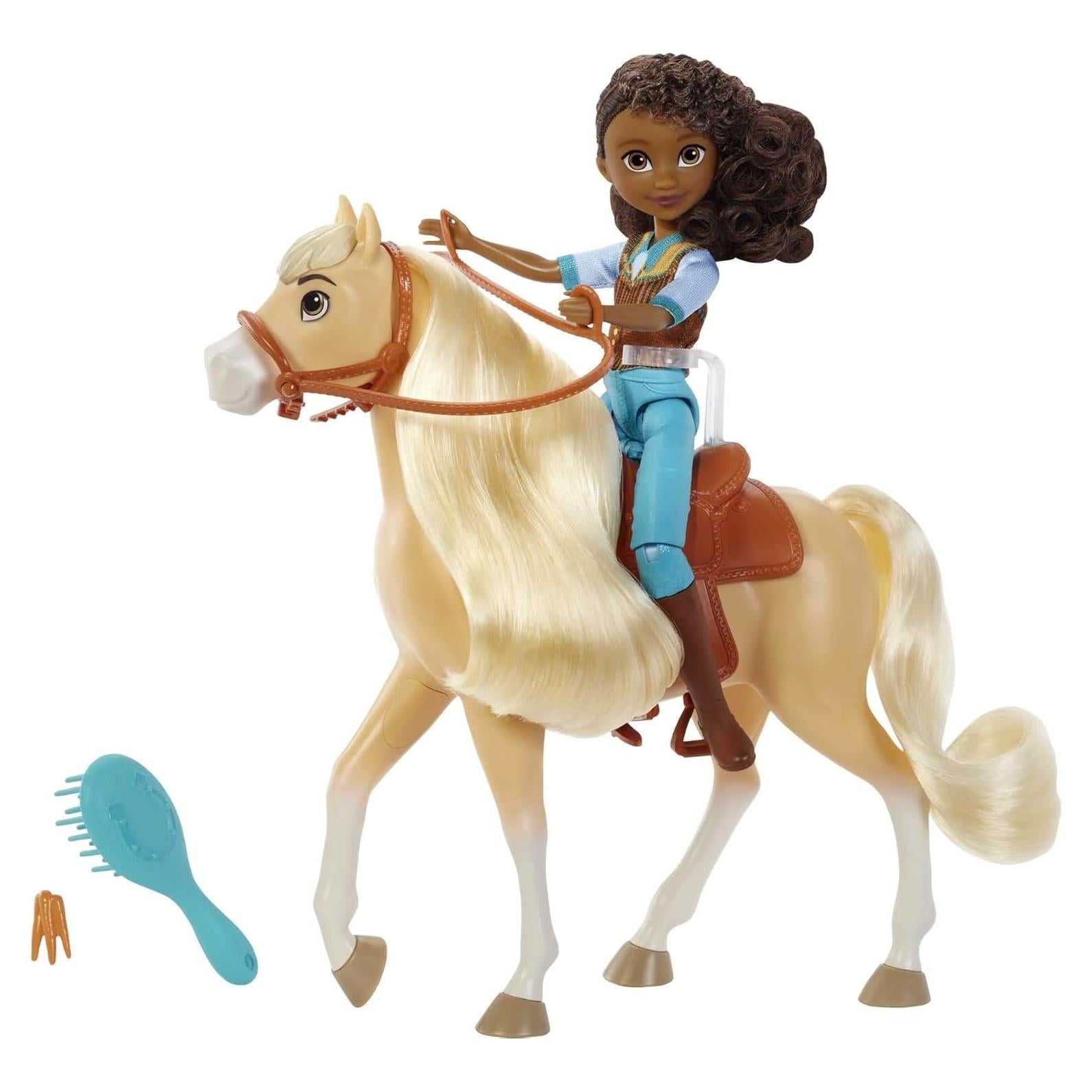 Conjunto Muñeca Pru y Caballo Chica Linda Mattel Spirit