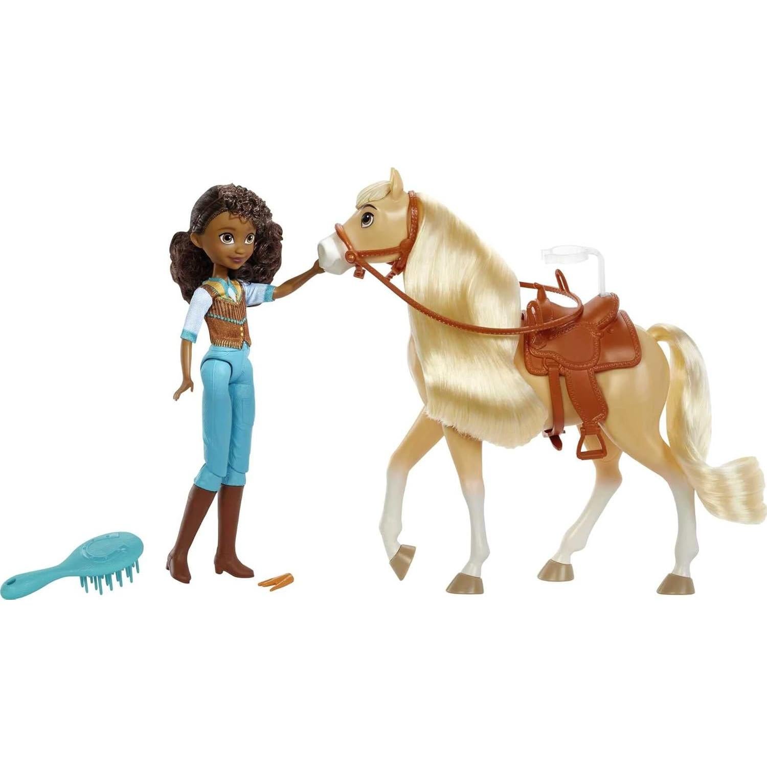 Conjunto Muñeca Pru y Caballo Chica Linda Mattel Spirit