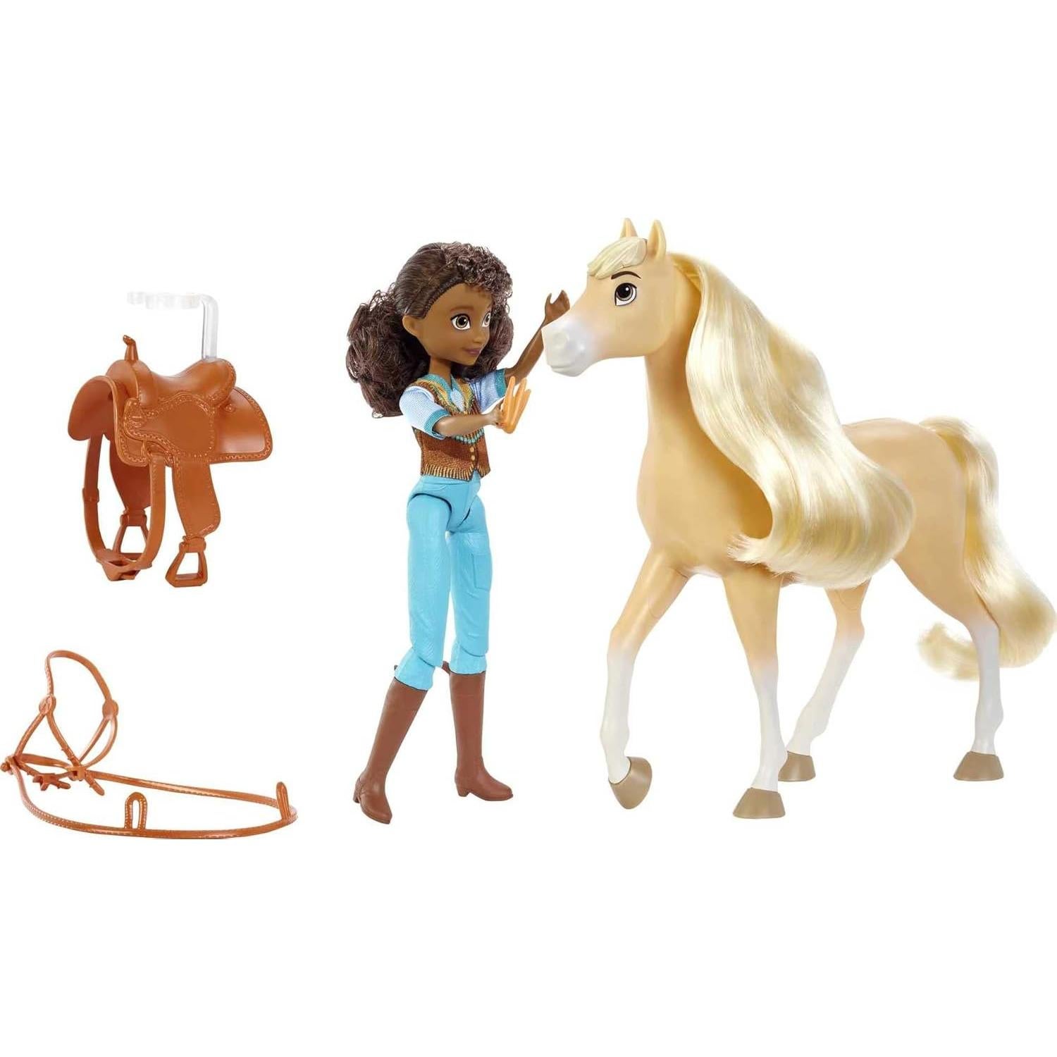 Conjunto Muñeca Pru y Caballo Chica Linda Mattel Spirit