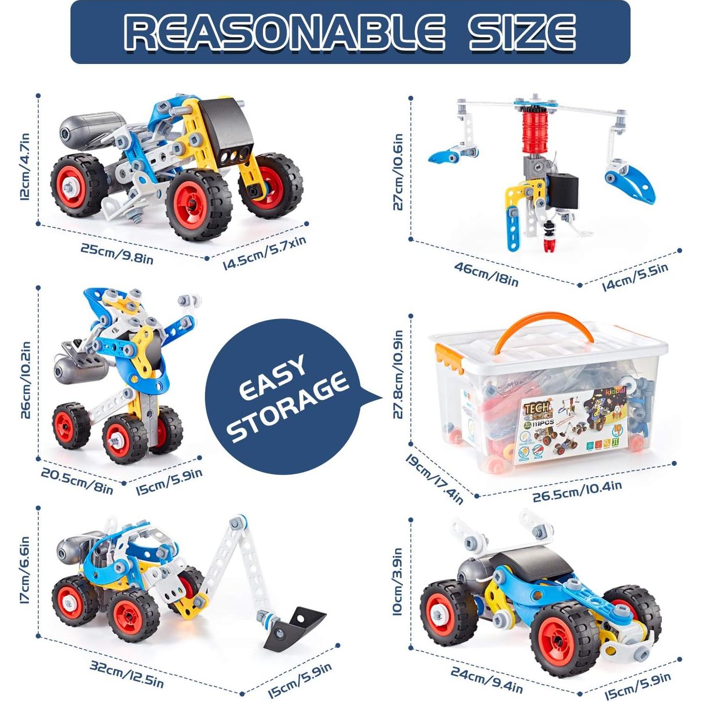 Juego de Construcción Erector Kidpal 113 PCS STEM 5 en 1