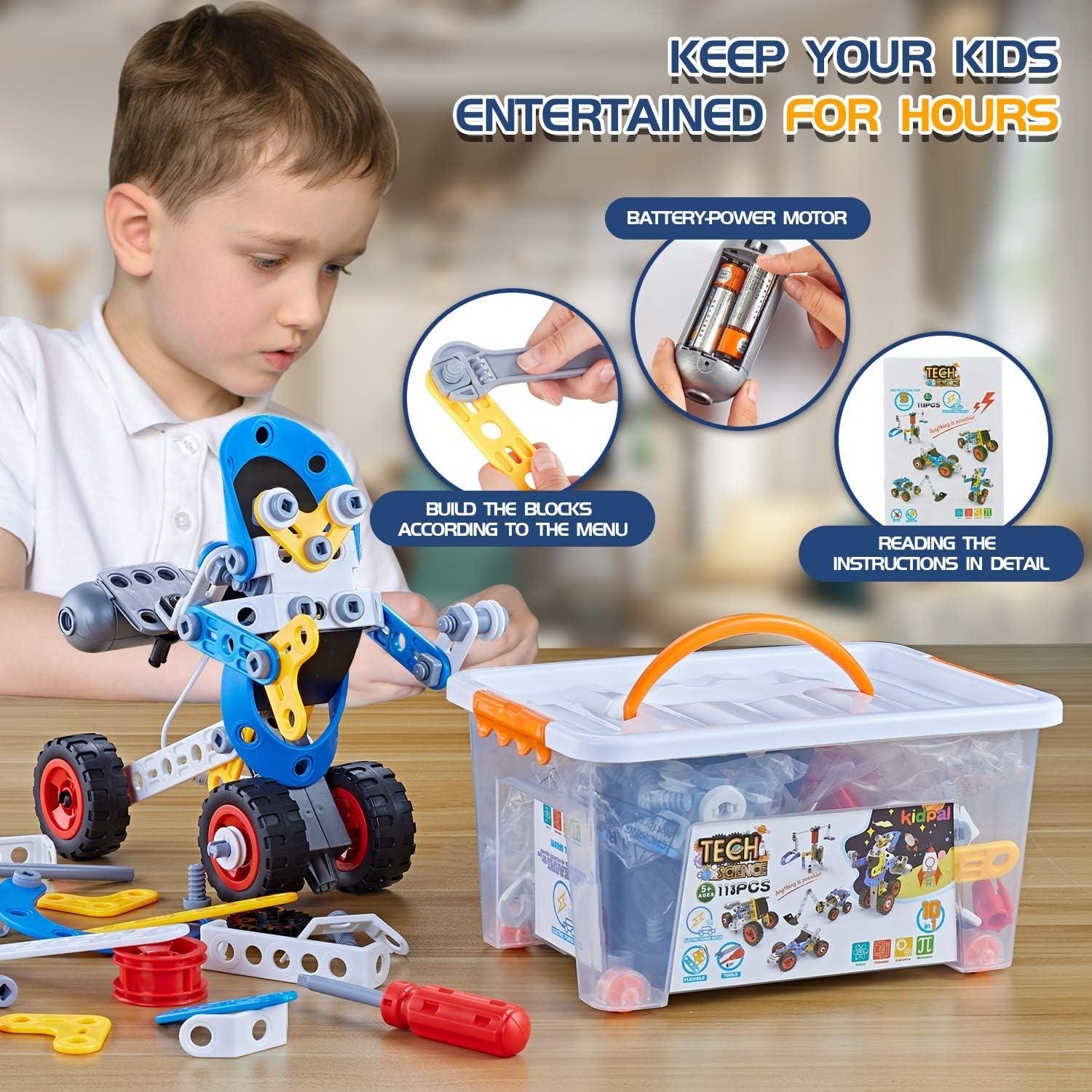 Juego de Construcción Erector Kidpal 113 PCS STEM 5 en 1