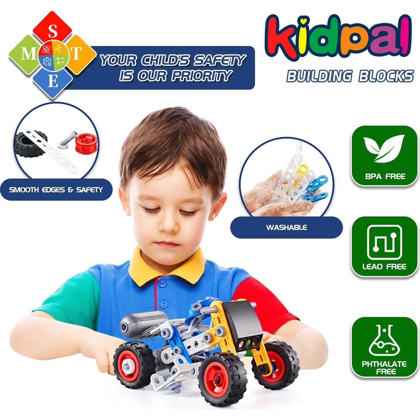 Juego de Construcción Erector Kidpal 113 PCS STEM 5 en 1