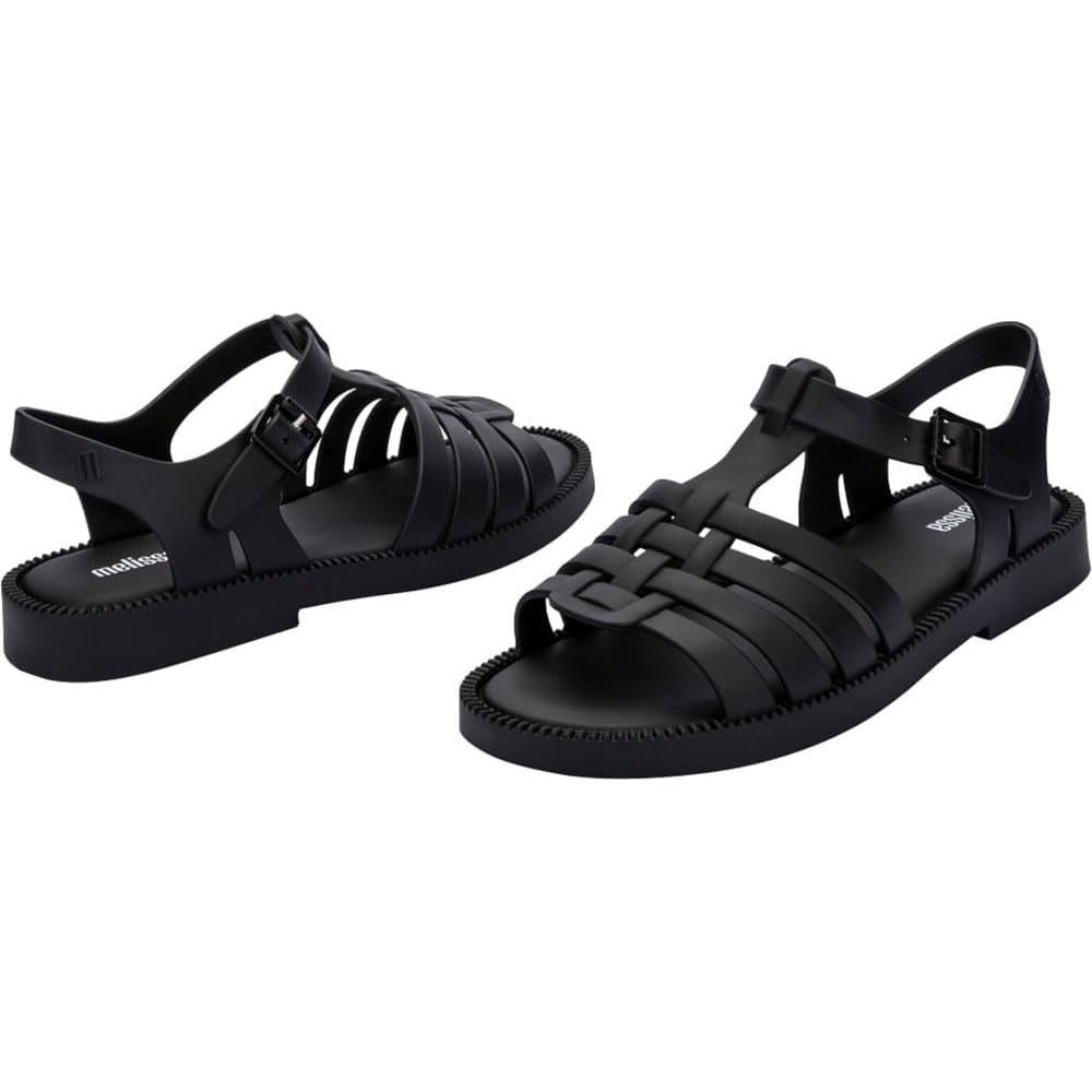 Sandalias Melissa Posesión Fresca para Mujeres - Negro Mate - Talla 7