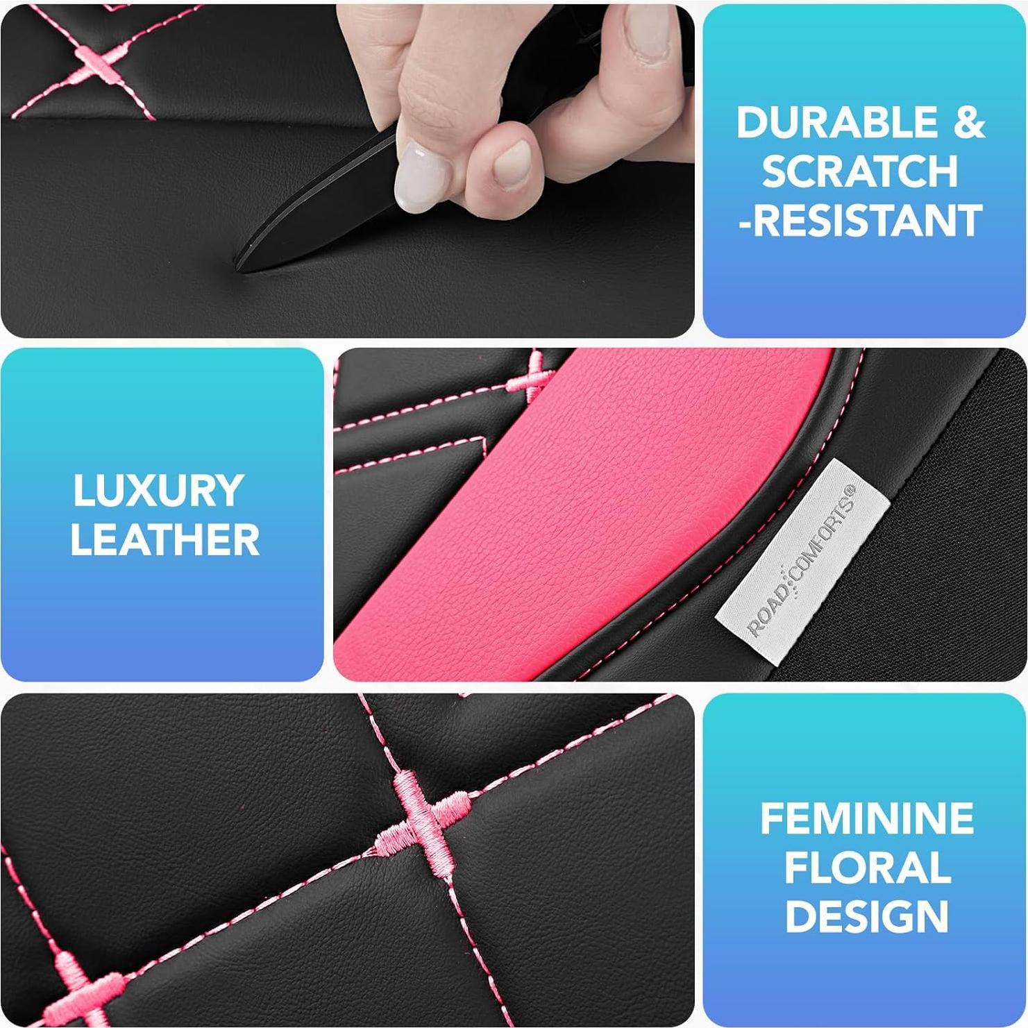 Fundas de Asiento Delantero Road Comforts Rosa Fucsia Universal