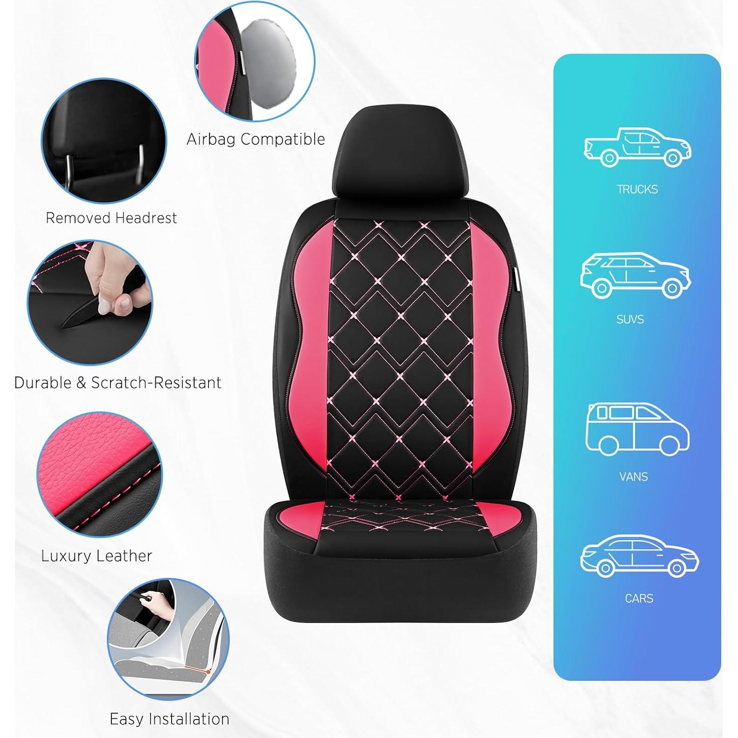 Fundas de Asiento Delantero Road Comforts Rosa Fucsia Universal